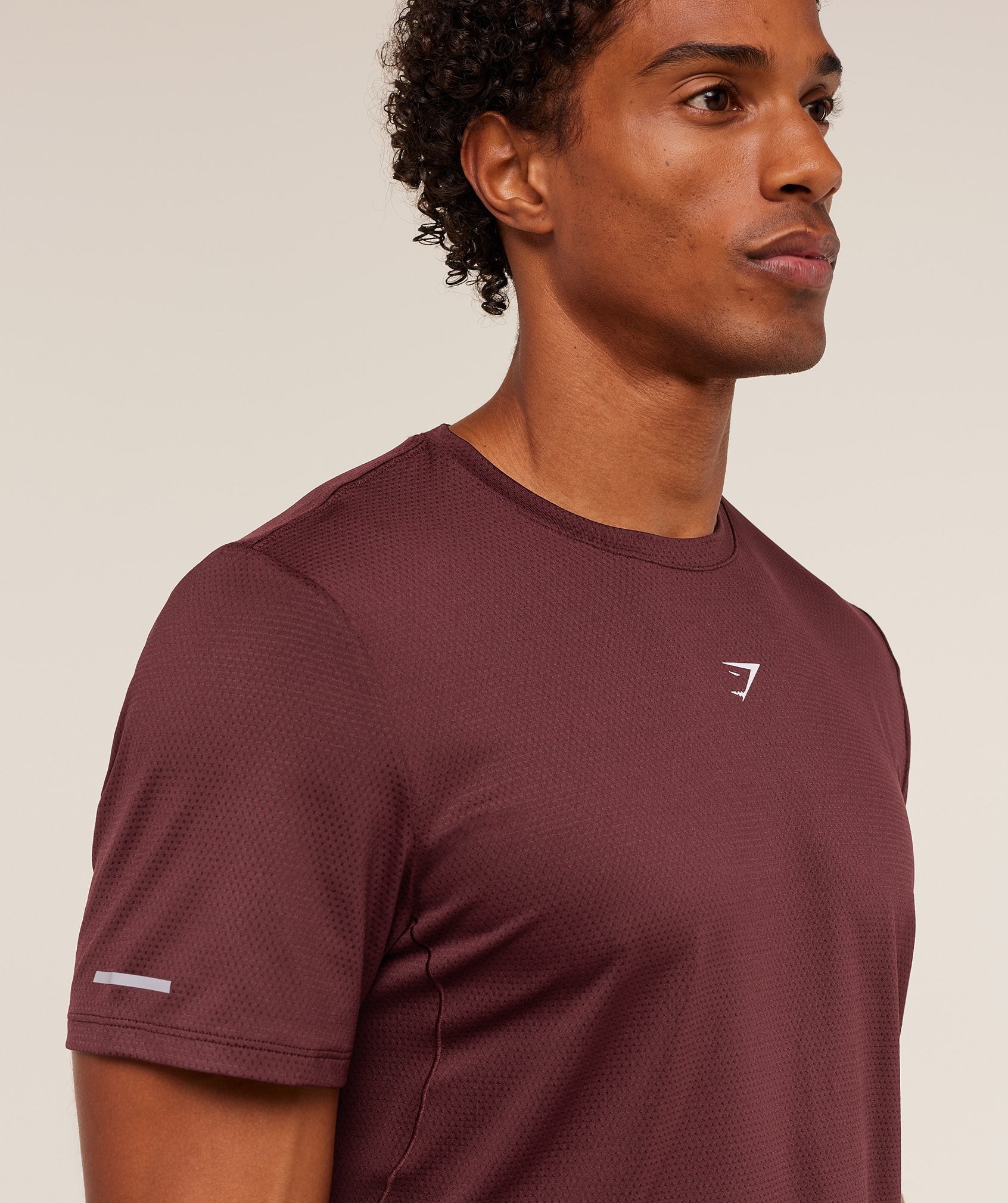 Gymshark Running T-Shirt Rich Maroon