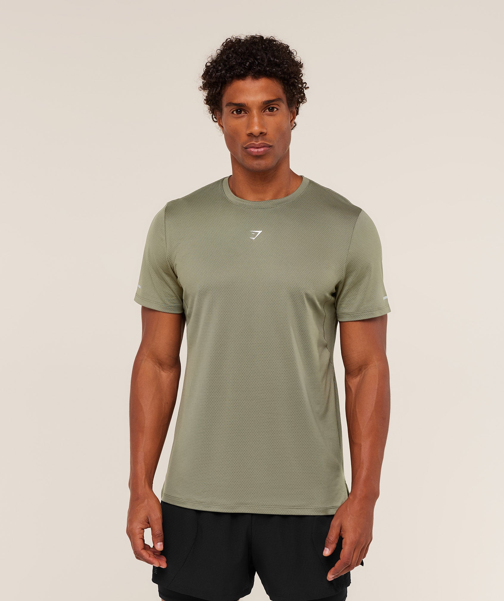 Gymshark Running T-Shirt Base Green