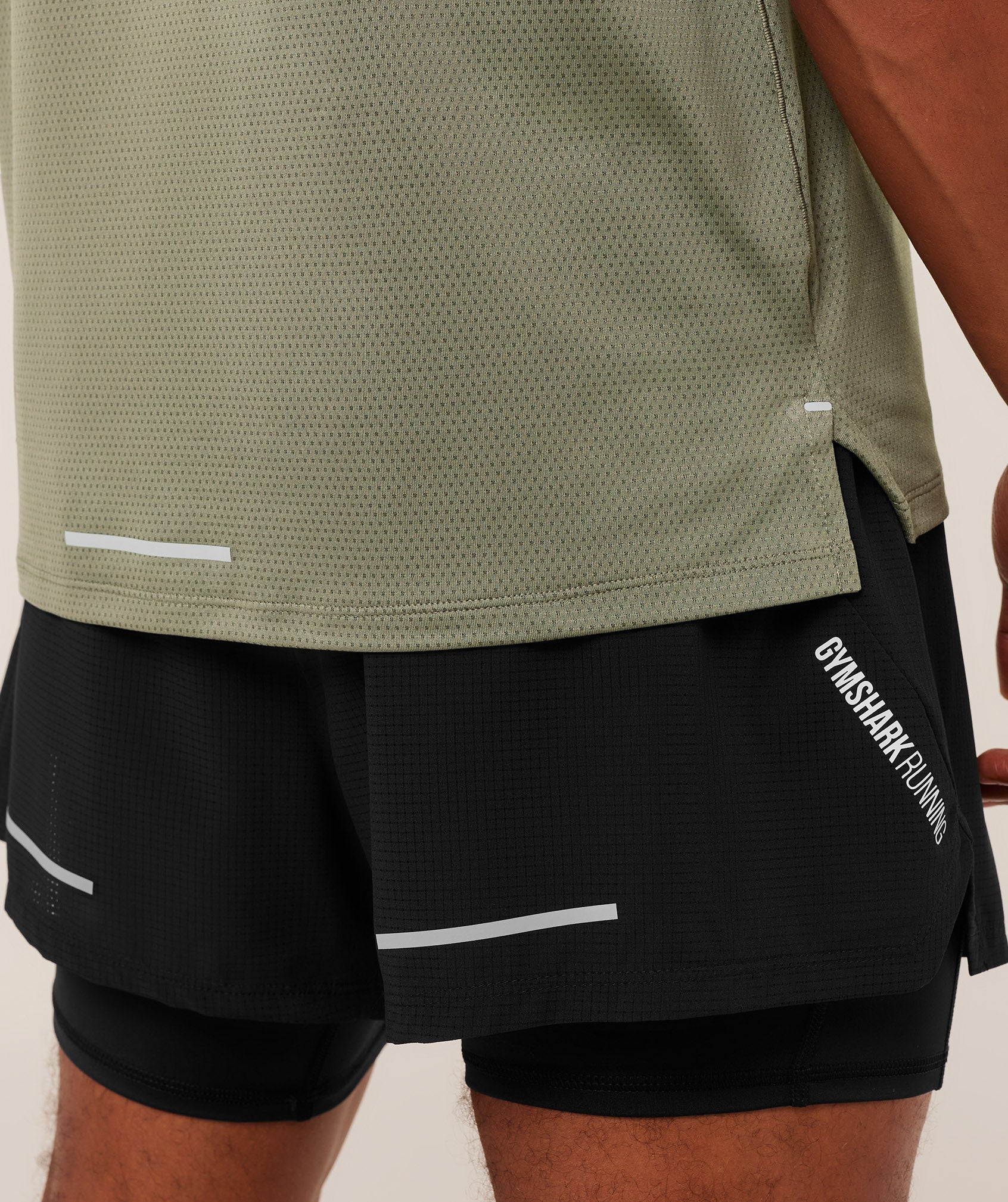 Gymshark Running T-Shirt Base Green