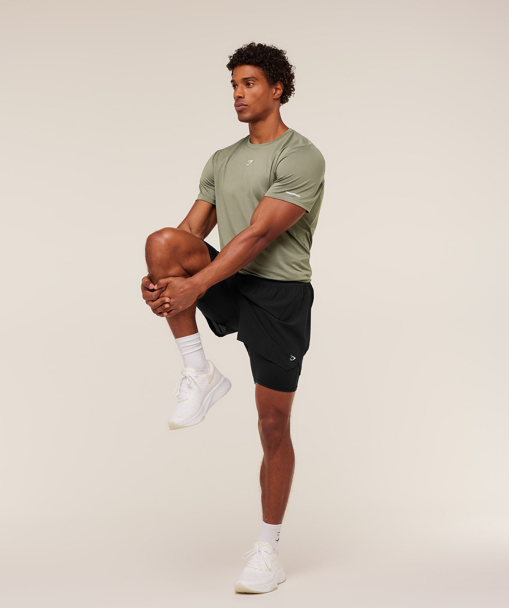 Gymshark Running T-Shirt Base Green
