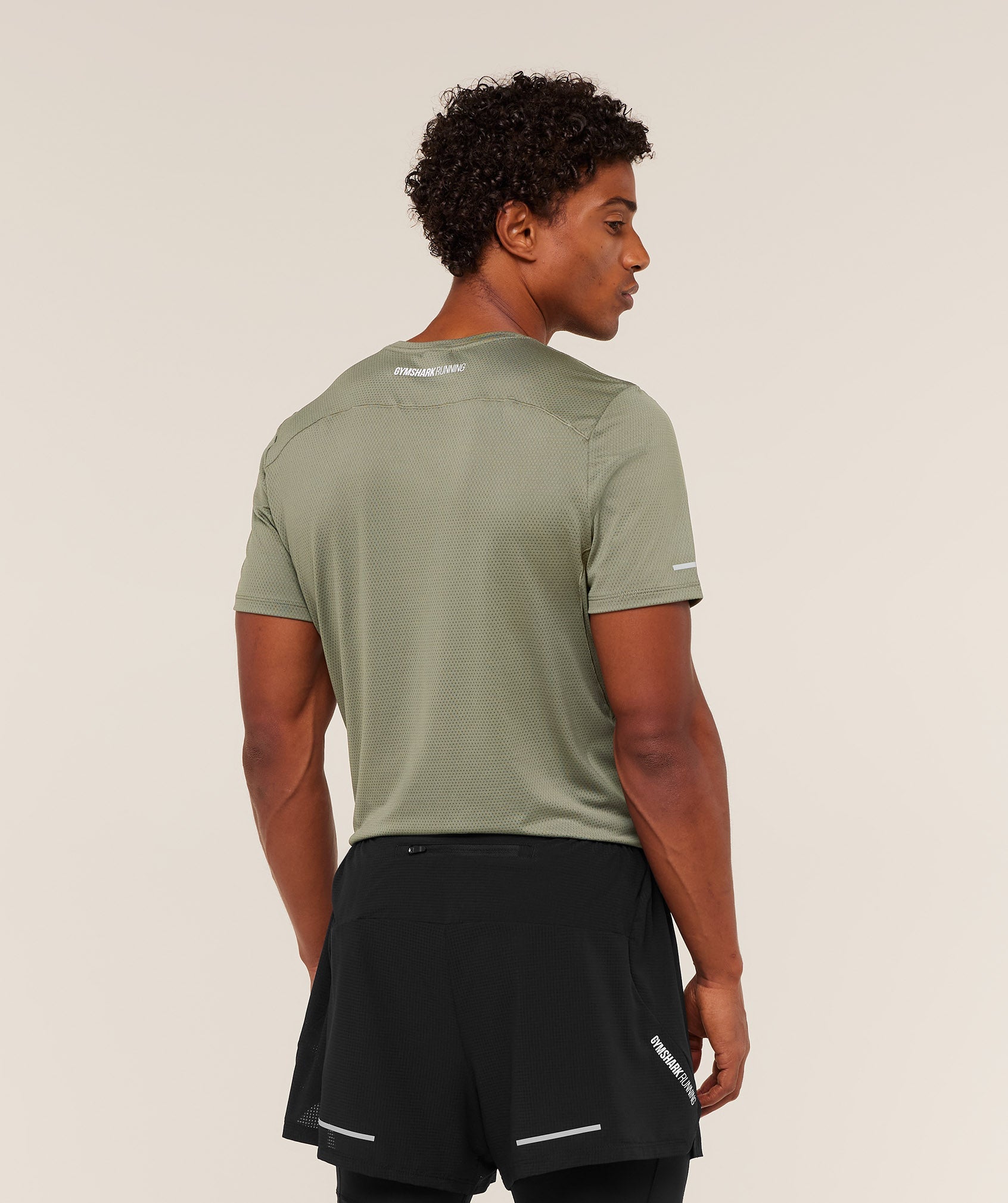 Gymshark Running T-Shirt Base Green