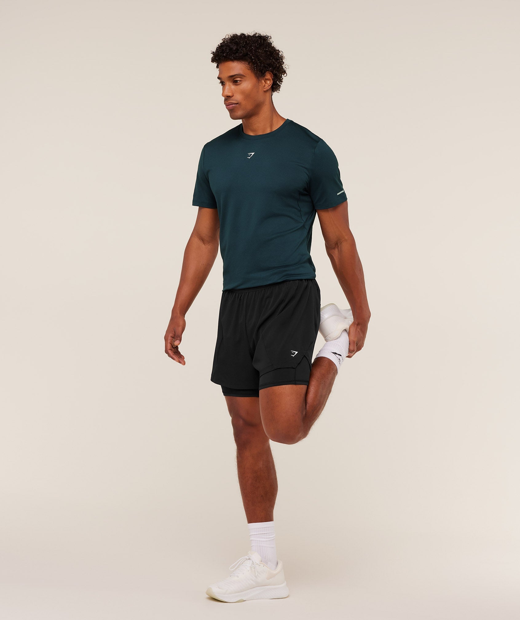 Gymshark Running T-Shirt Deep Petrol Blue