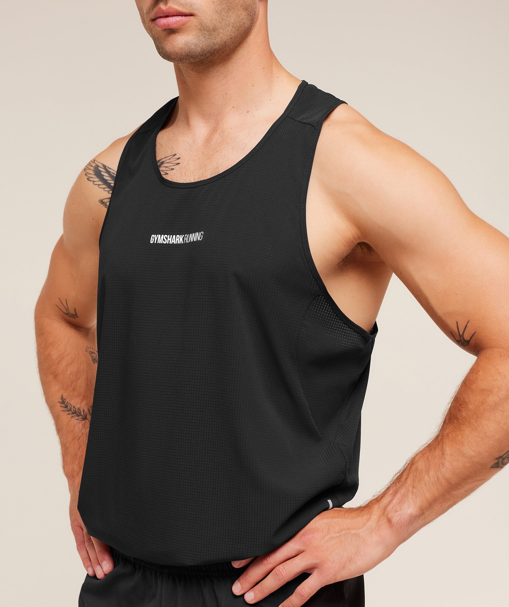 Gymshark Running Tank Black