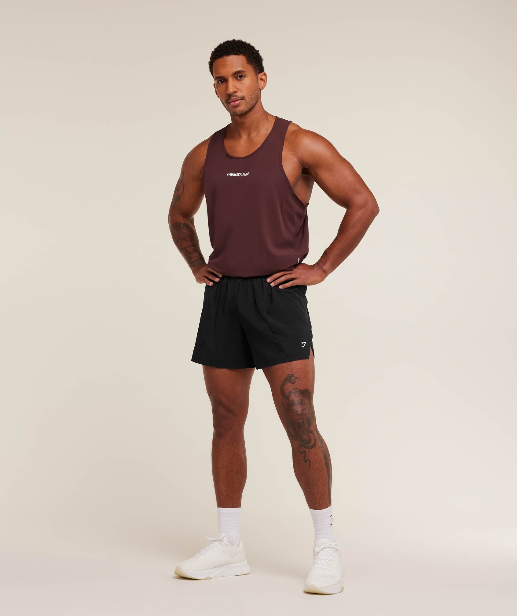 Gymshark Running Tank Rich Maroon