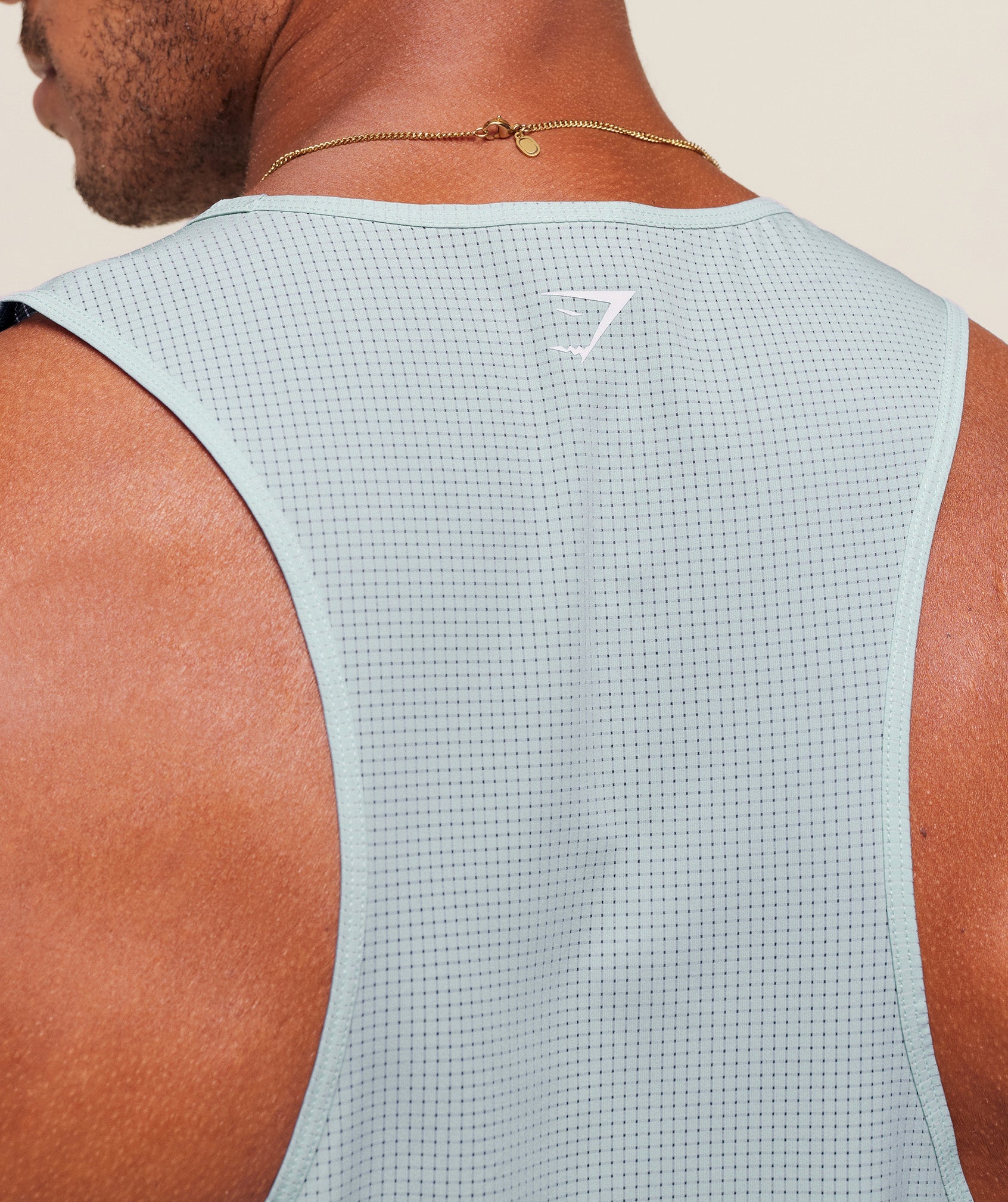 Gymshark Running Tank Smoke Blue