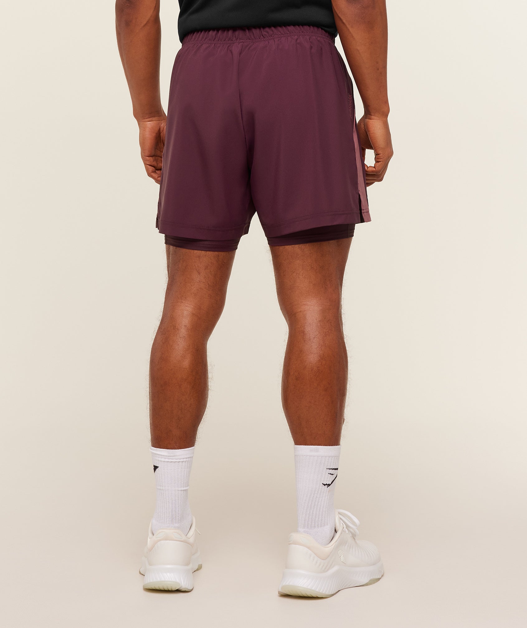 Gymshark Sport 5" 2 In 1 Shorts Impact Burgundy