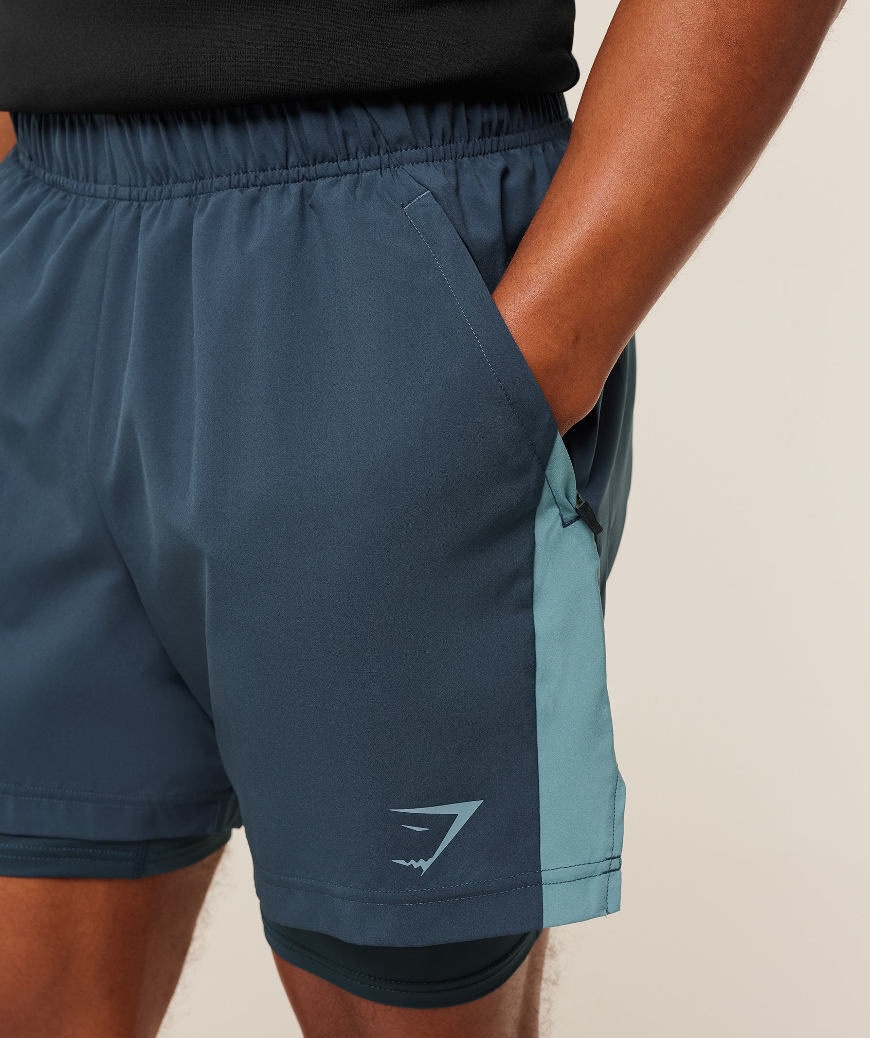 Gymshark Sport 5" 2 In 1 Shorts Stealth Blue