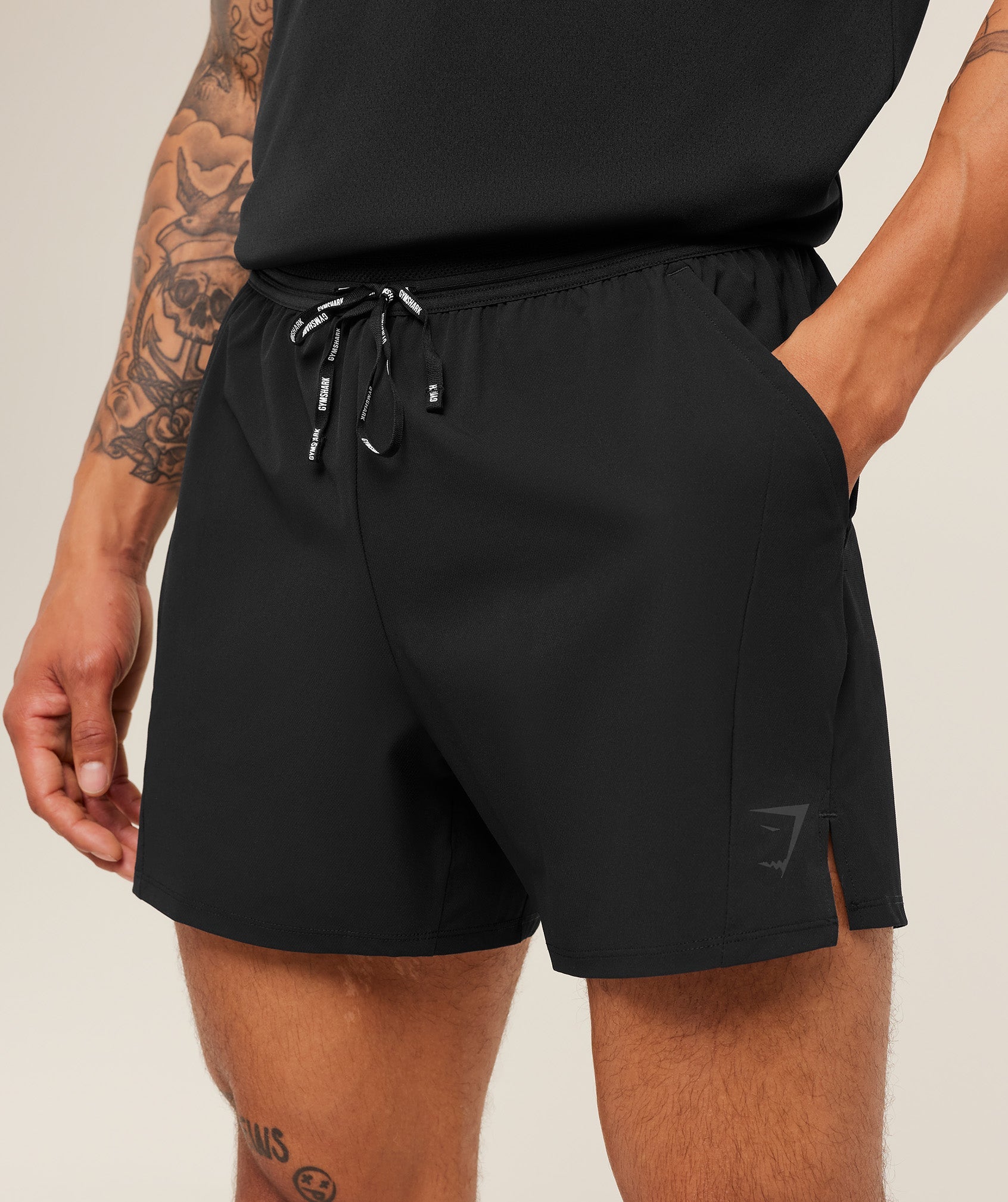 Gymshark Weekend 5" Shorts Gs Black