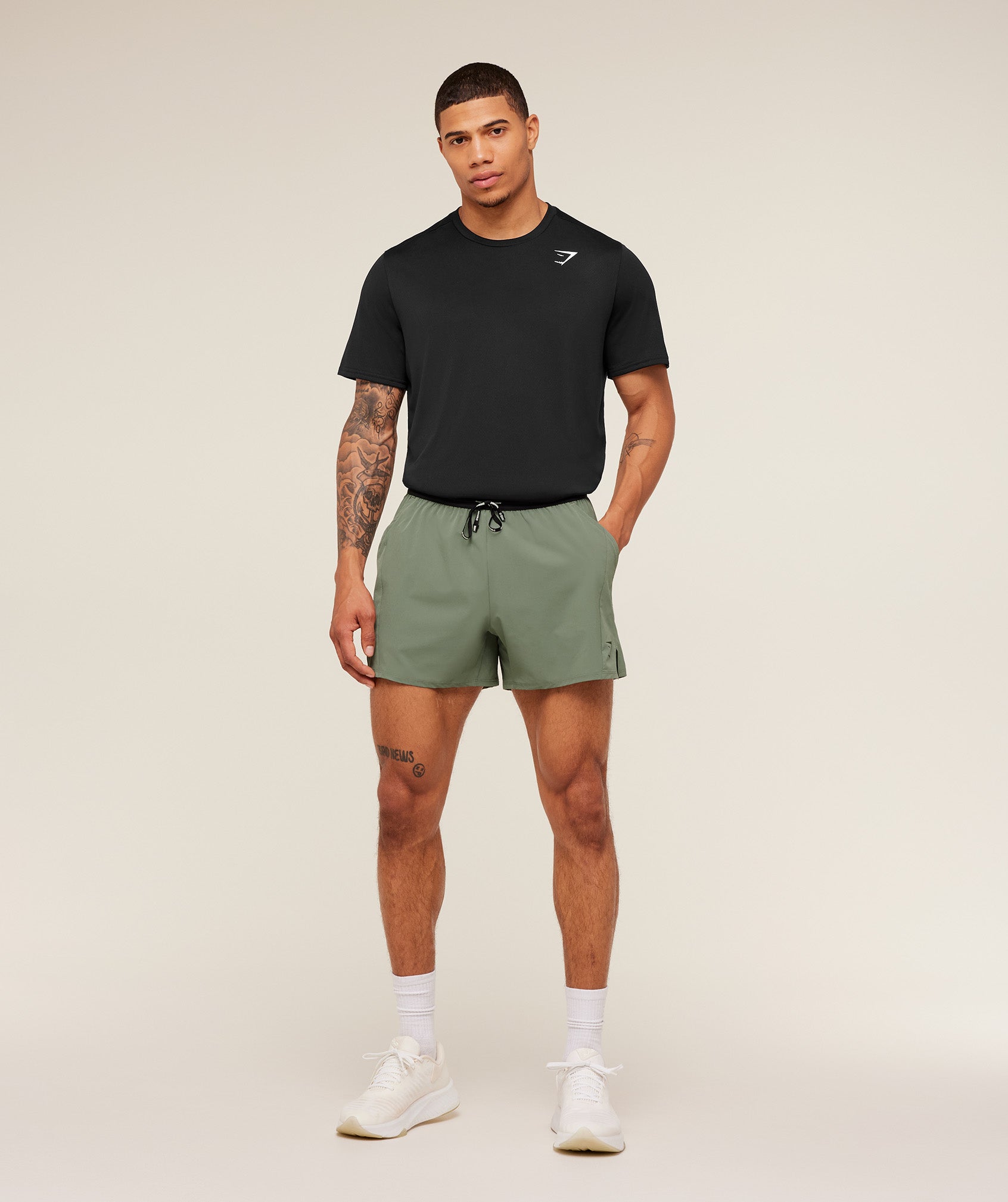 Gymshark Weekend 5" Shorts Gs Unit Green