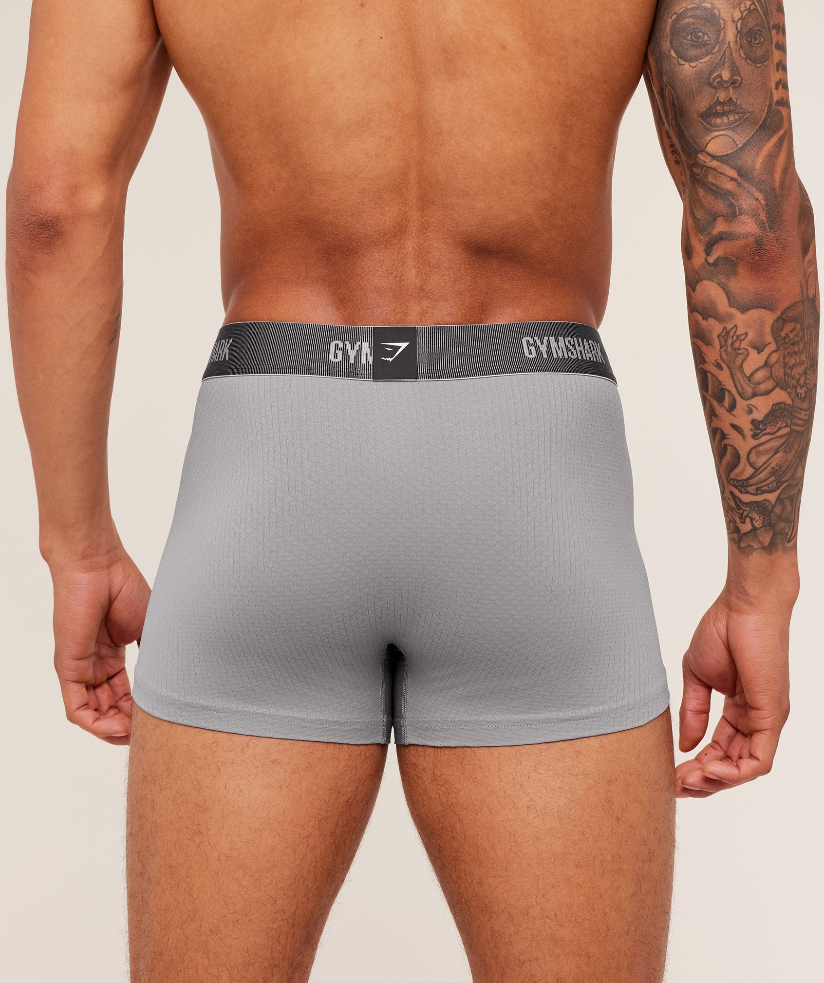 Gymshark Sports Tech Boxer 3Pk Gs Smokey Grey