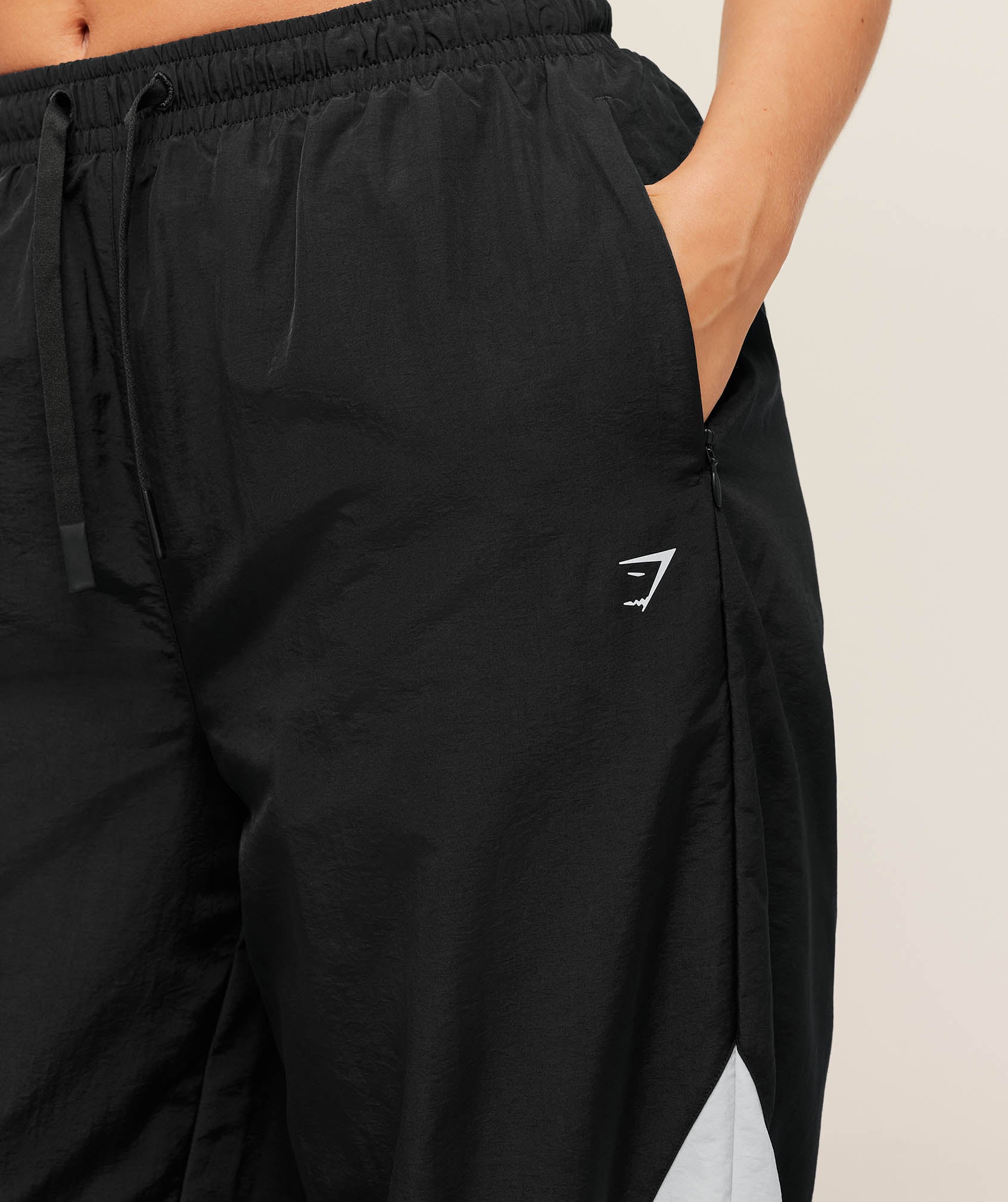 Women's Gymshark Contrast Track Pant Black