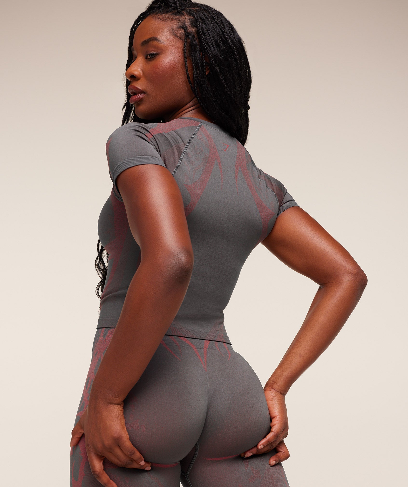 Women's Gymshark Storm Seamless Leggings Gs Dark Grey