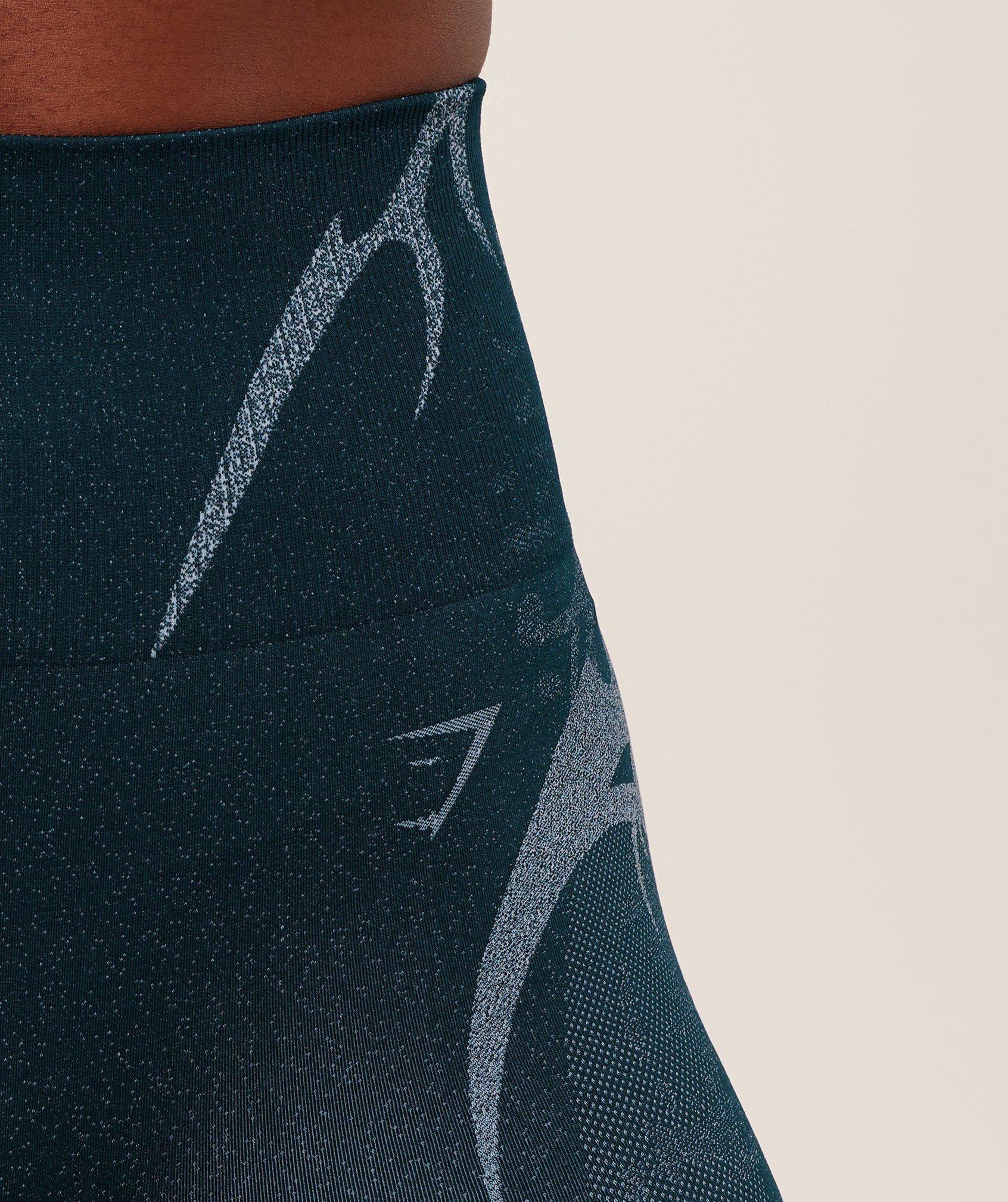 Women's Gymshark Storm Seamless Leggings Deep Petrol Blue