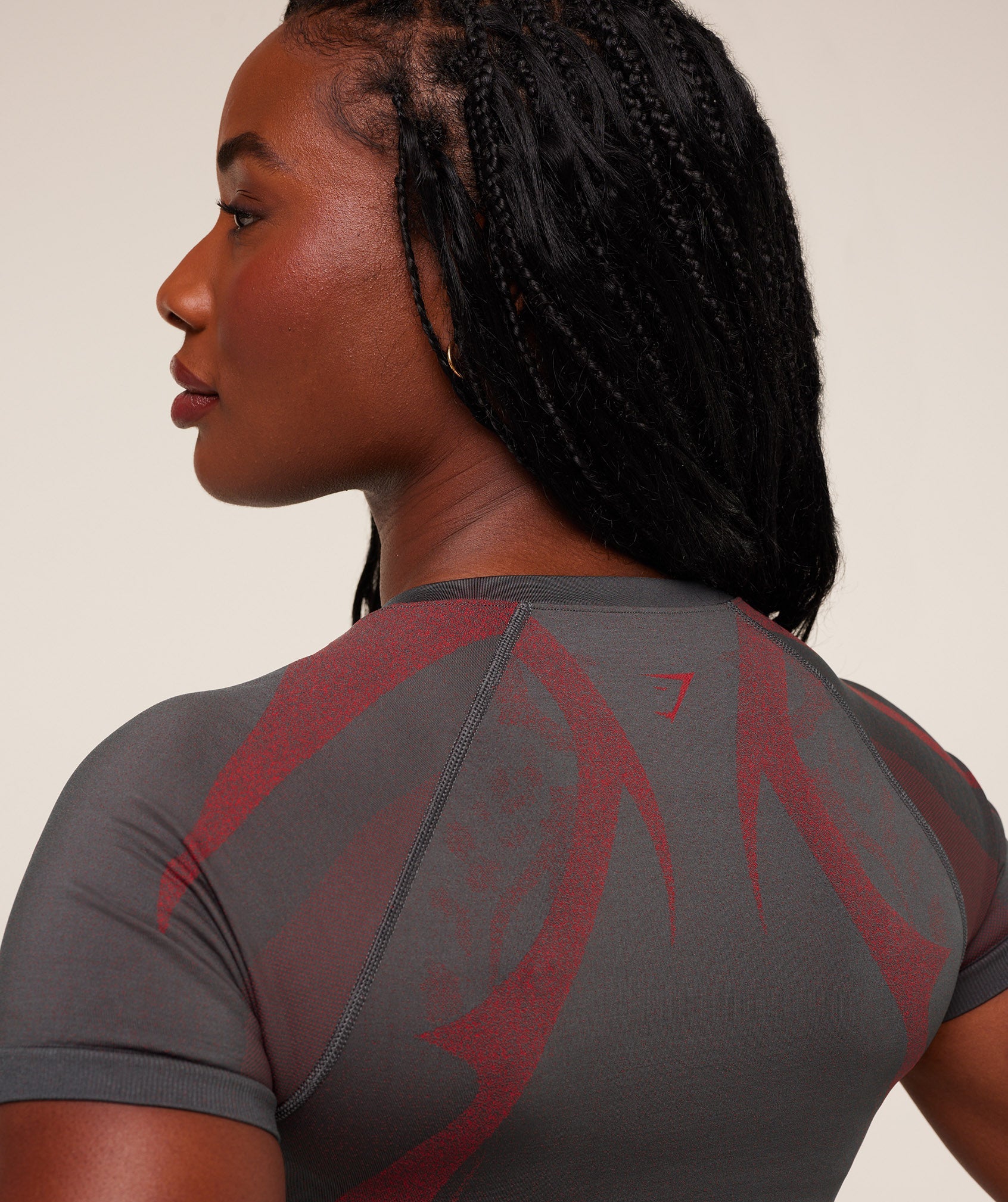 Women's Gymshark Storm Seamless Short Sleeve Top Gs Dark Grey