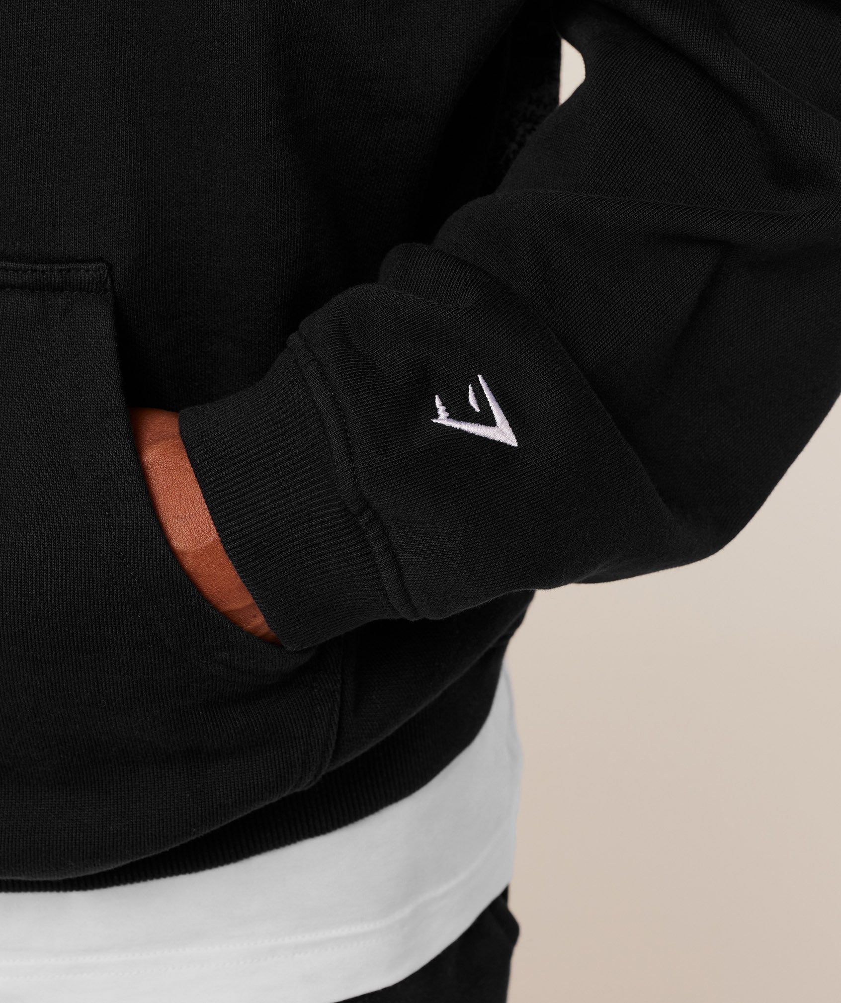 Gymshark Numerals Hoodie Black