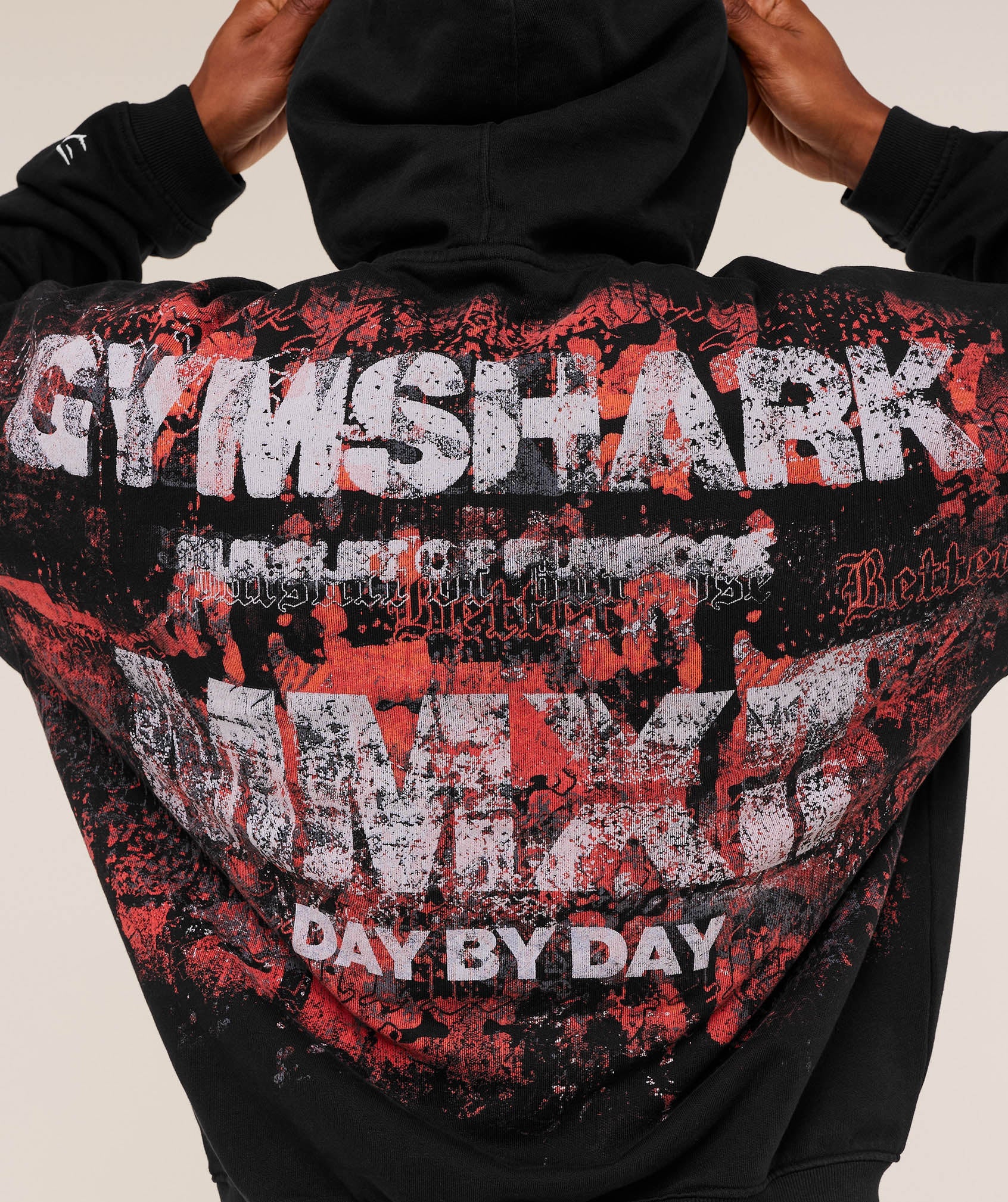 Gymshark Numerals Hoodie Black