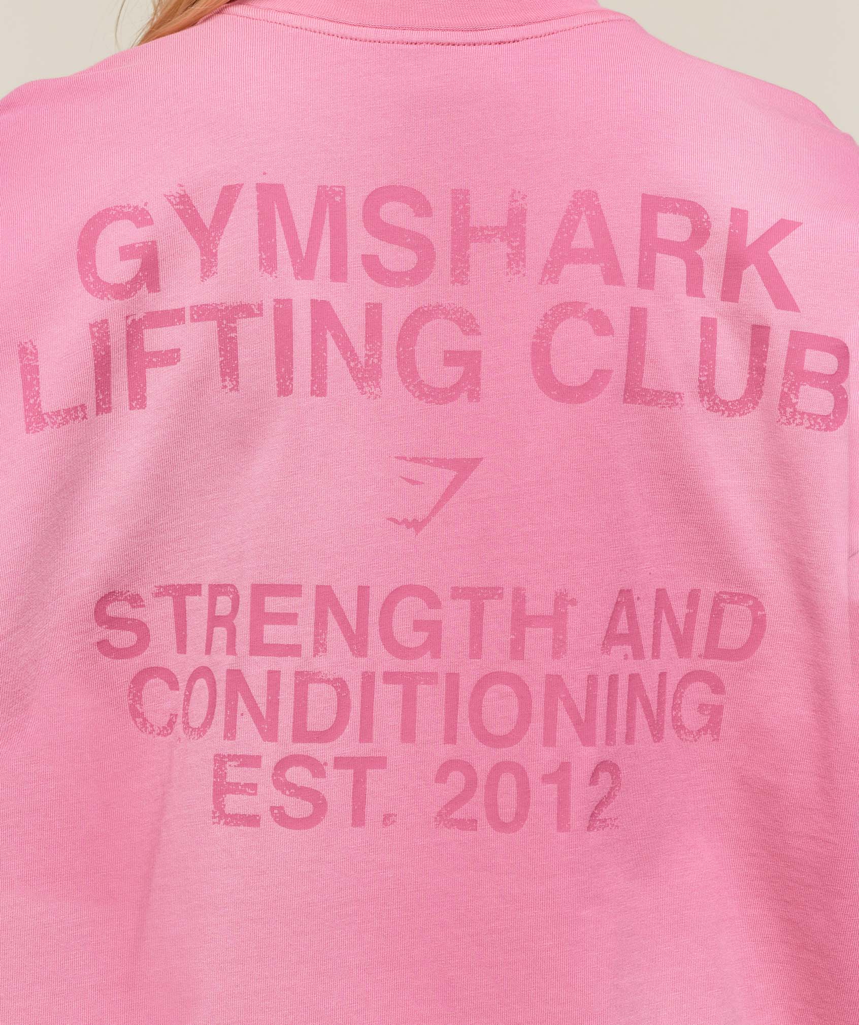Women's Gymshark Summer Tie-Dye Graphic Oversized T-Shirt Sunset Pink