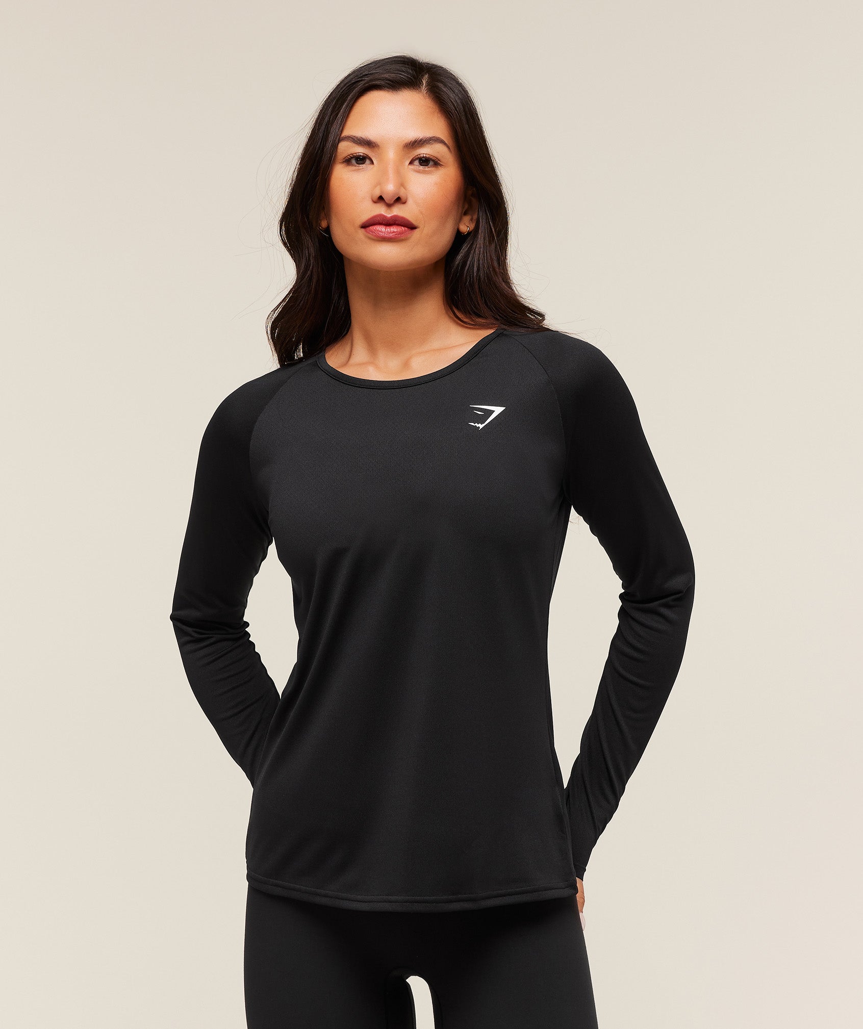 Women's Gymshark Training Long Sleeve Top Black
