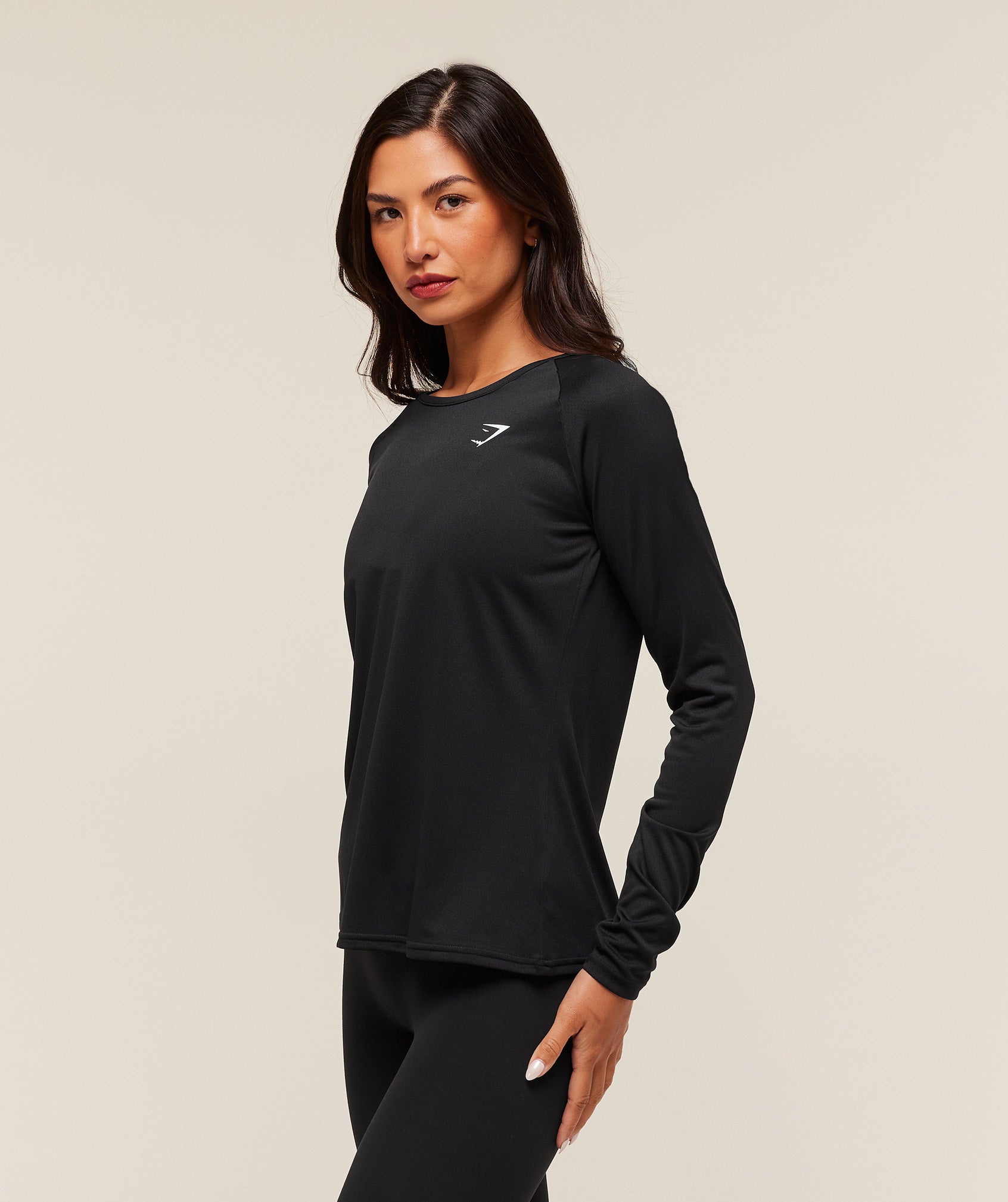 Women's Gymshark Training Long Sleeve Top Black