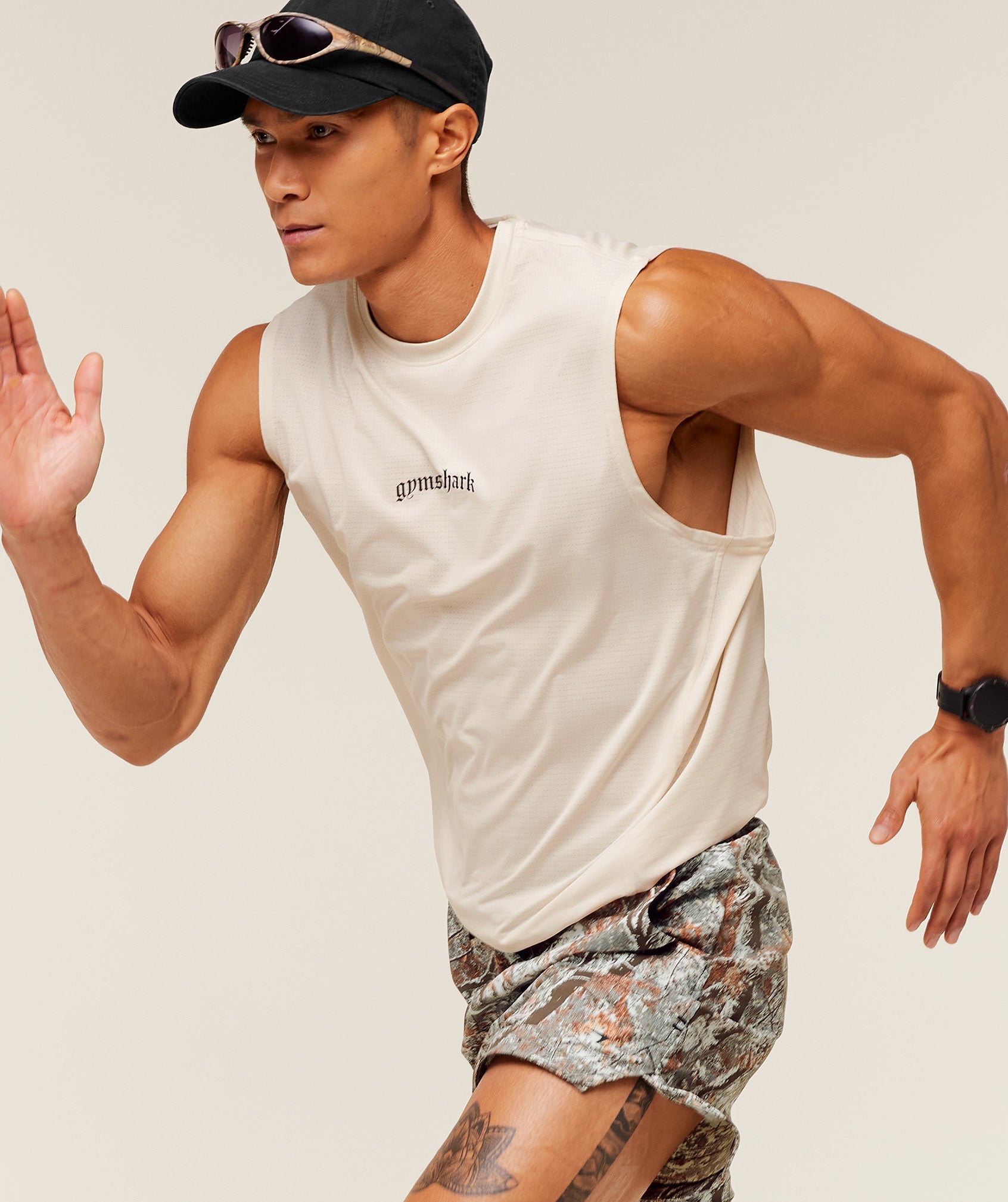 Gymshark Tactical 6" Shorts Linen Brown