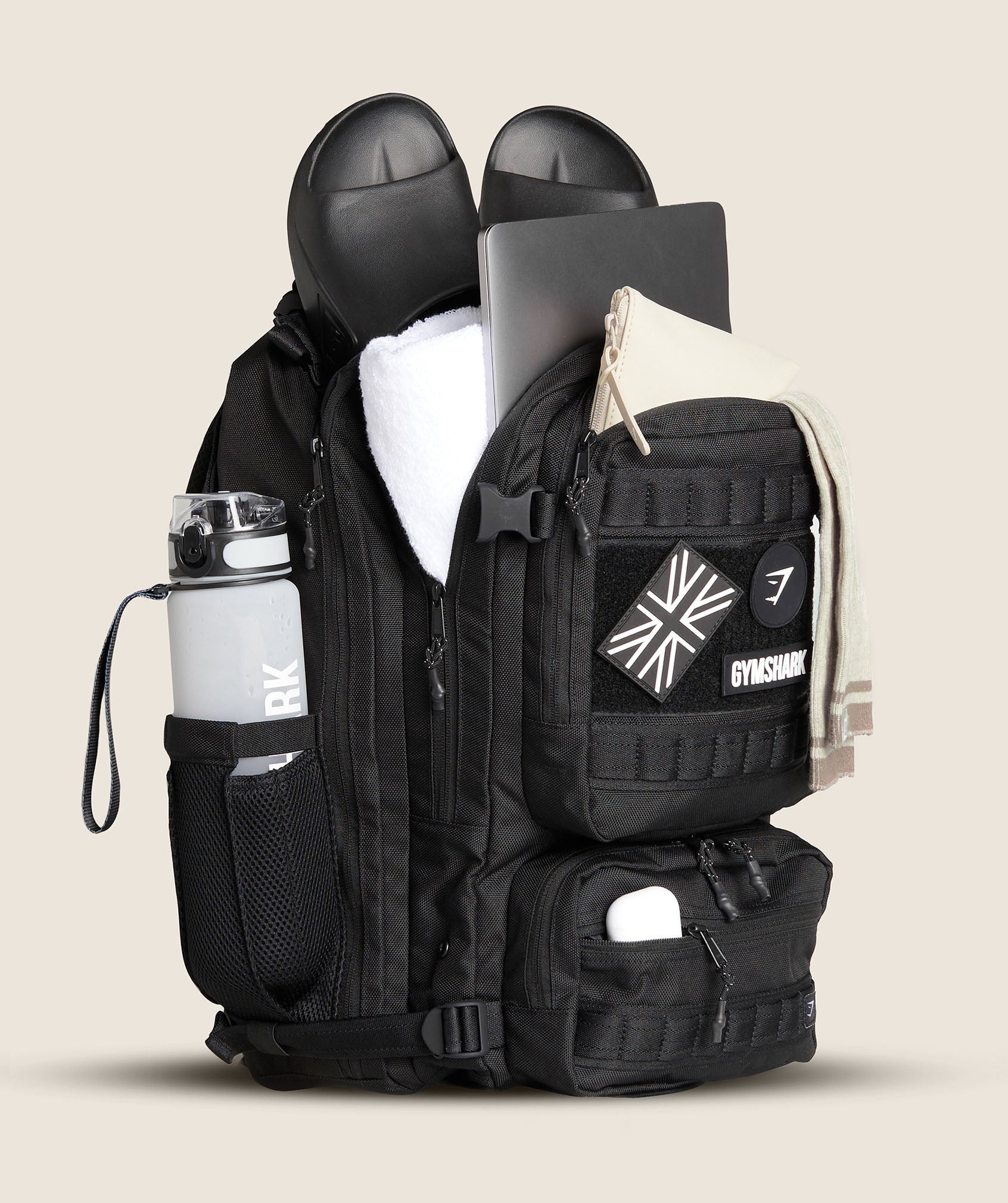 Women's Gymshark Tactical Backpack Black