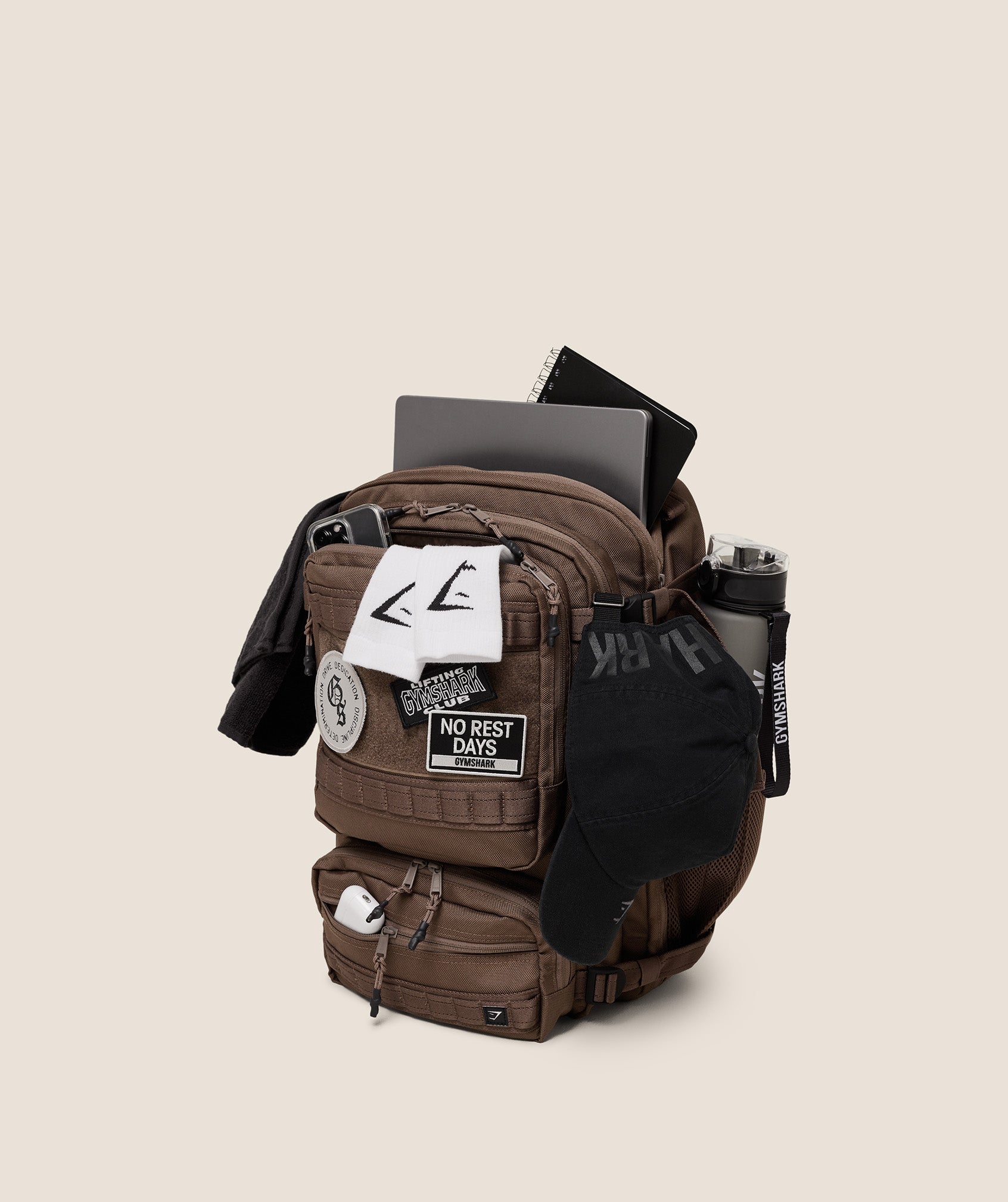 Gymshark Tactical Backpack Soft Brown
