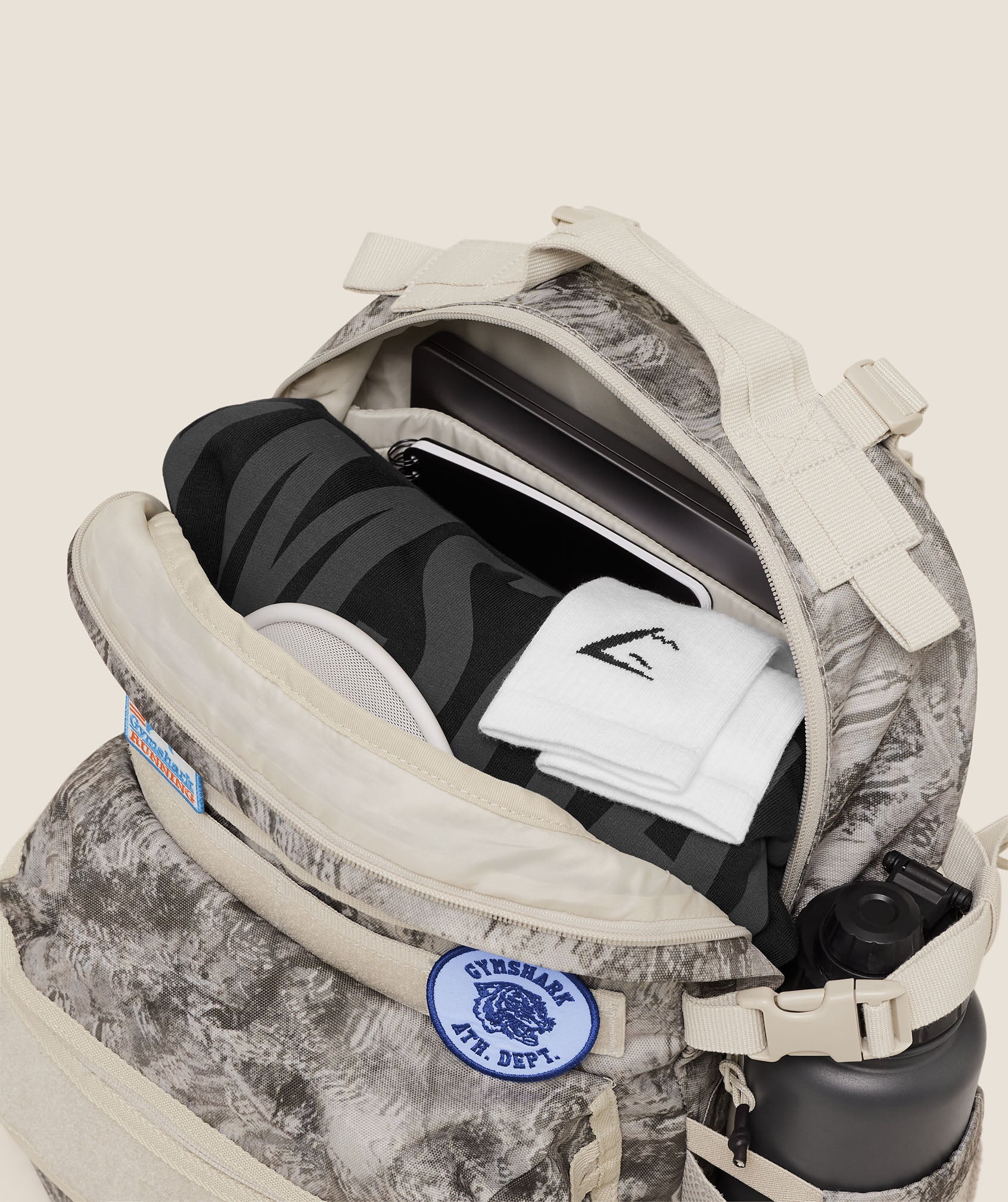 Women's Gymshark Tactical Slouch Backpack Pebble Grey
