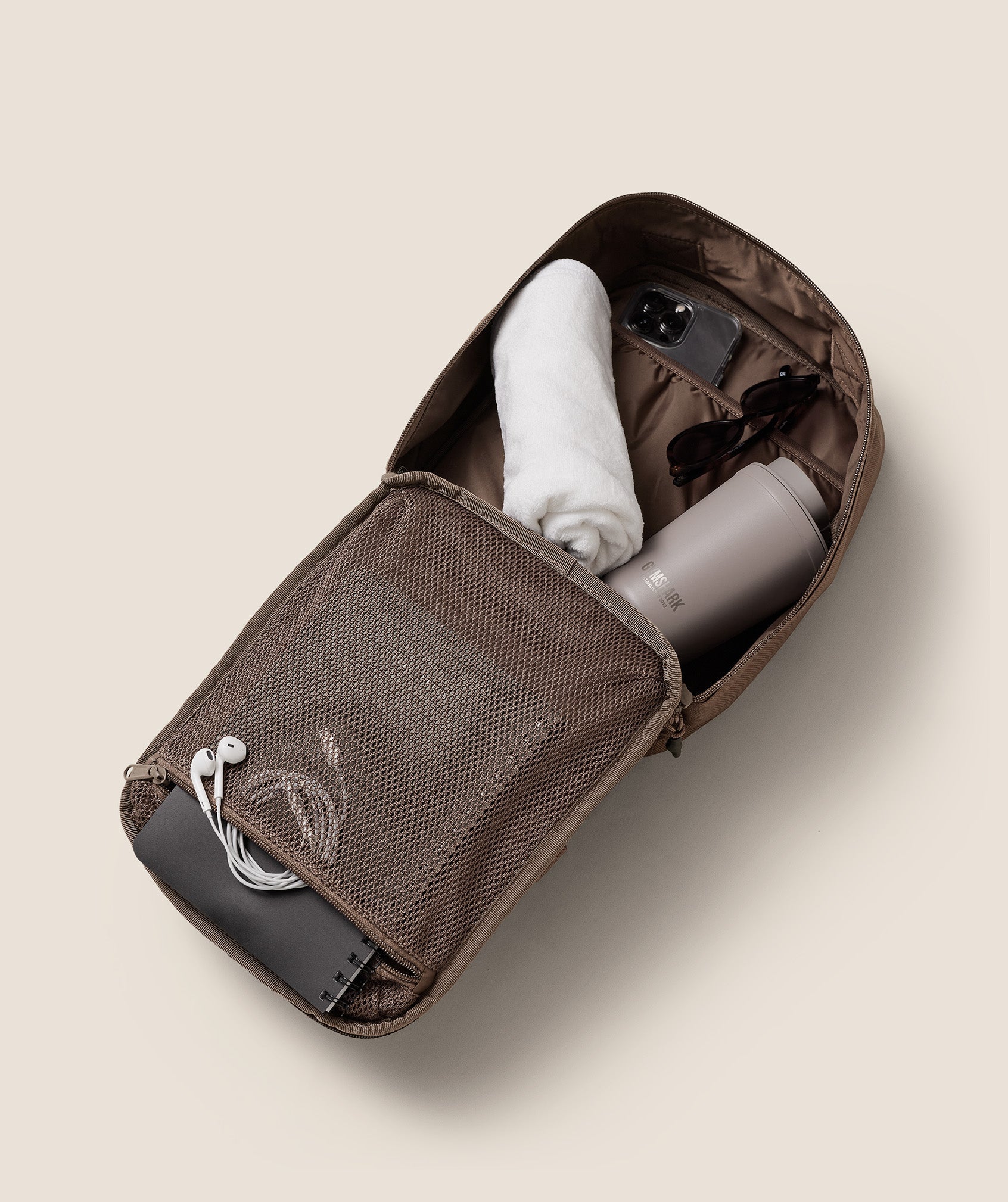 Gymshark Mini Tactical Backpack Soft Brown