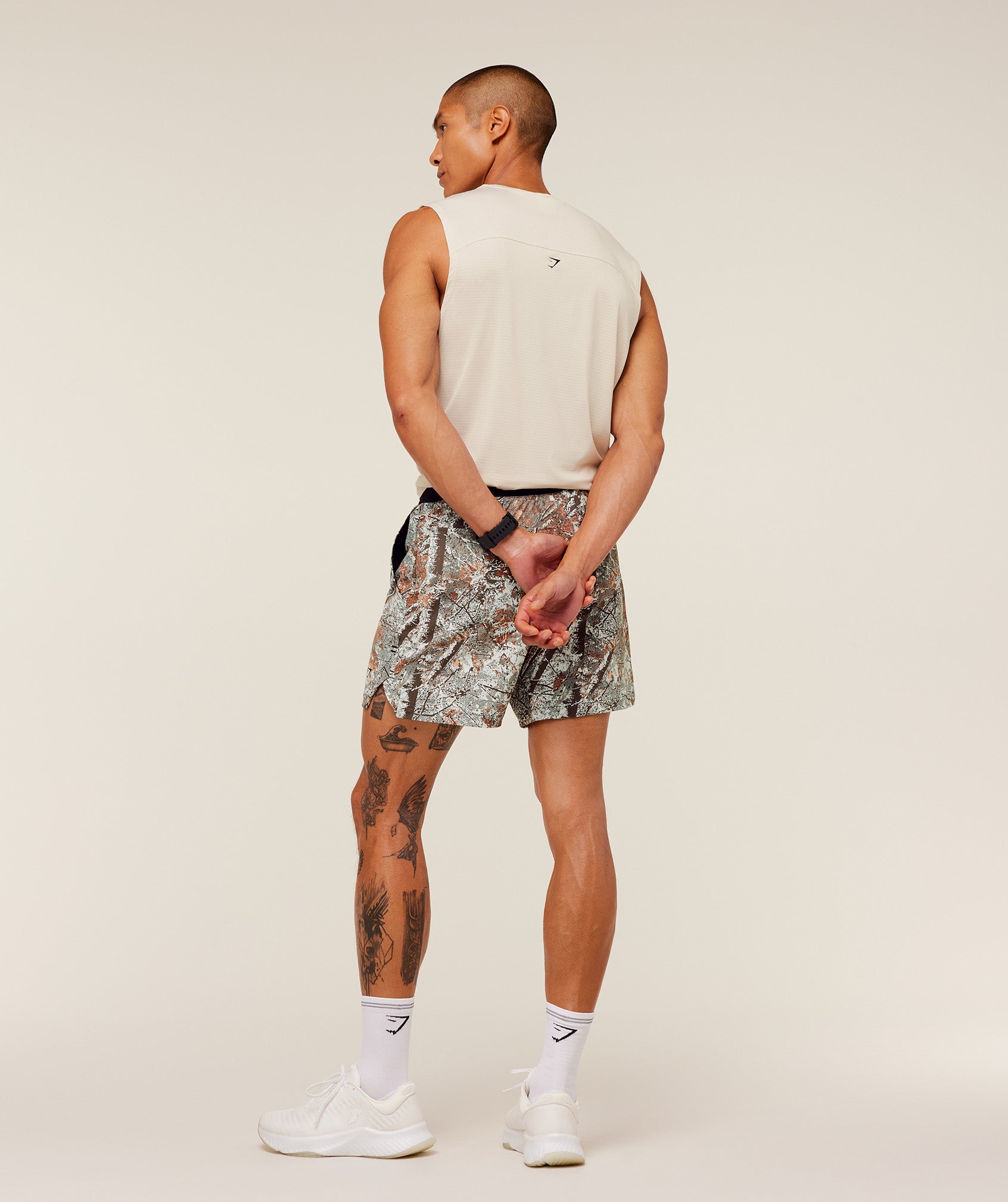 Gymshark Tactical Tank Oat White