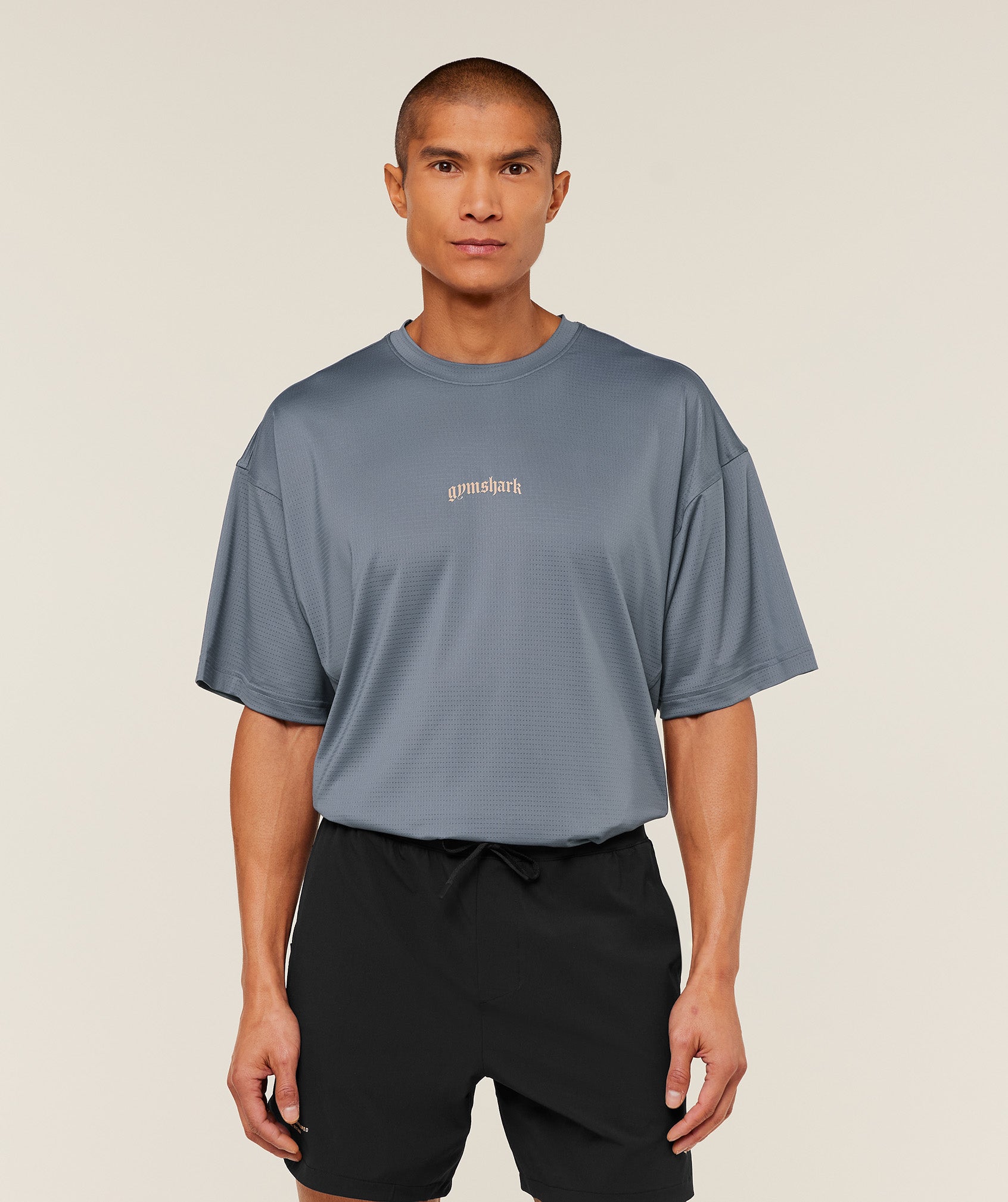 Gymshark Tactical Oversized T-Shirt Iron Blue