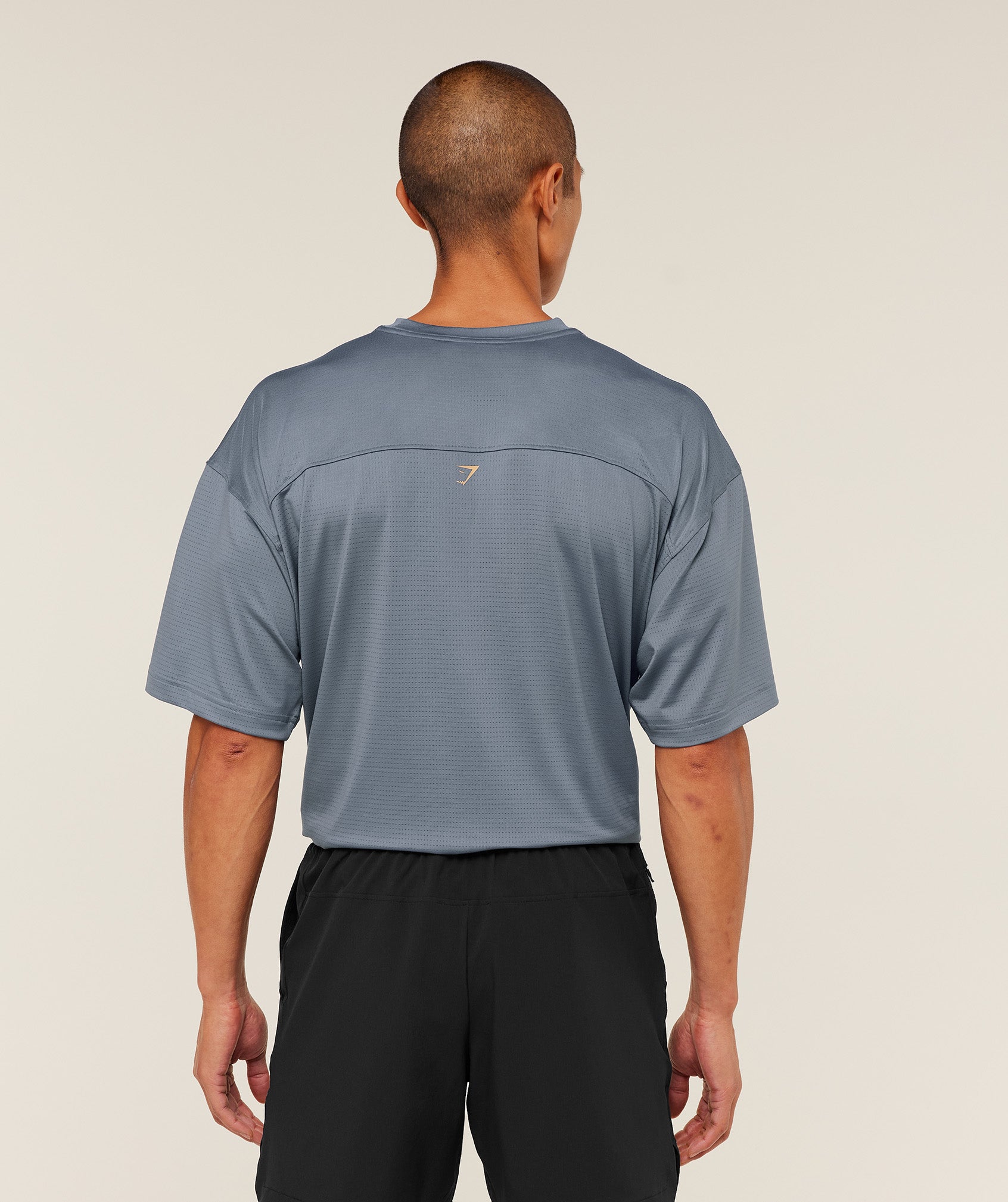 Gymshark Tactical Oversized T-Shirt Iron Blue