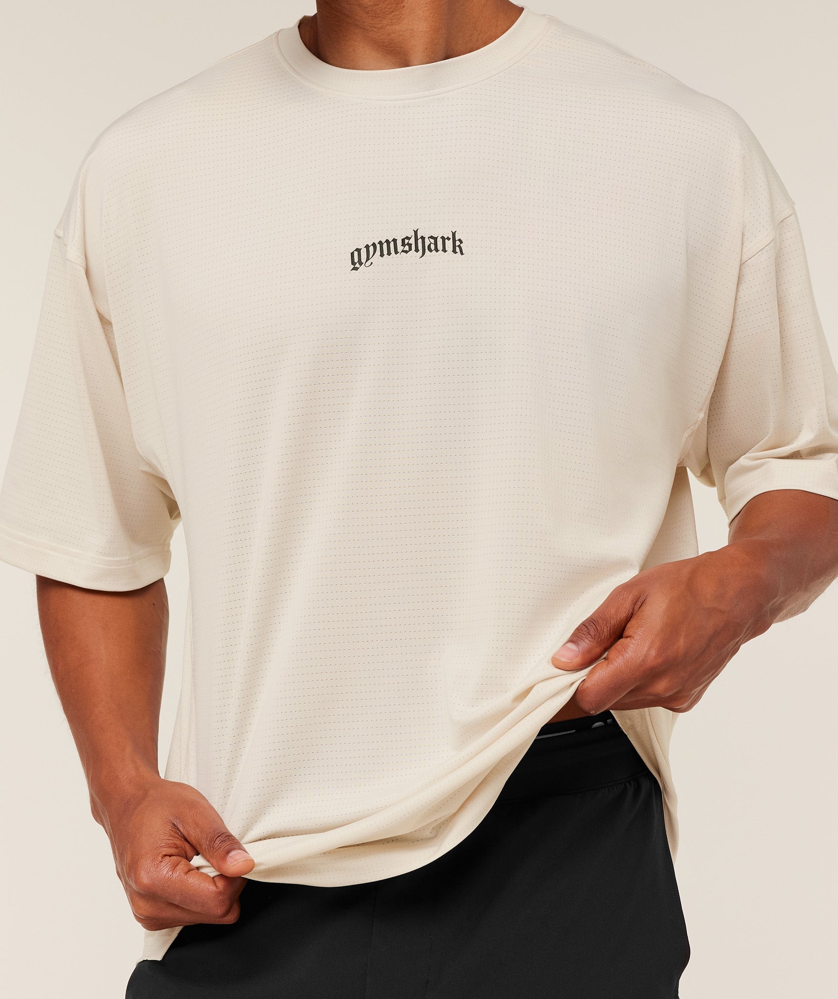 Gymshark Tactical Oversized T-Shirt Oat White