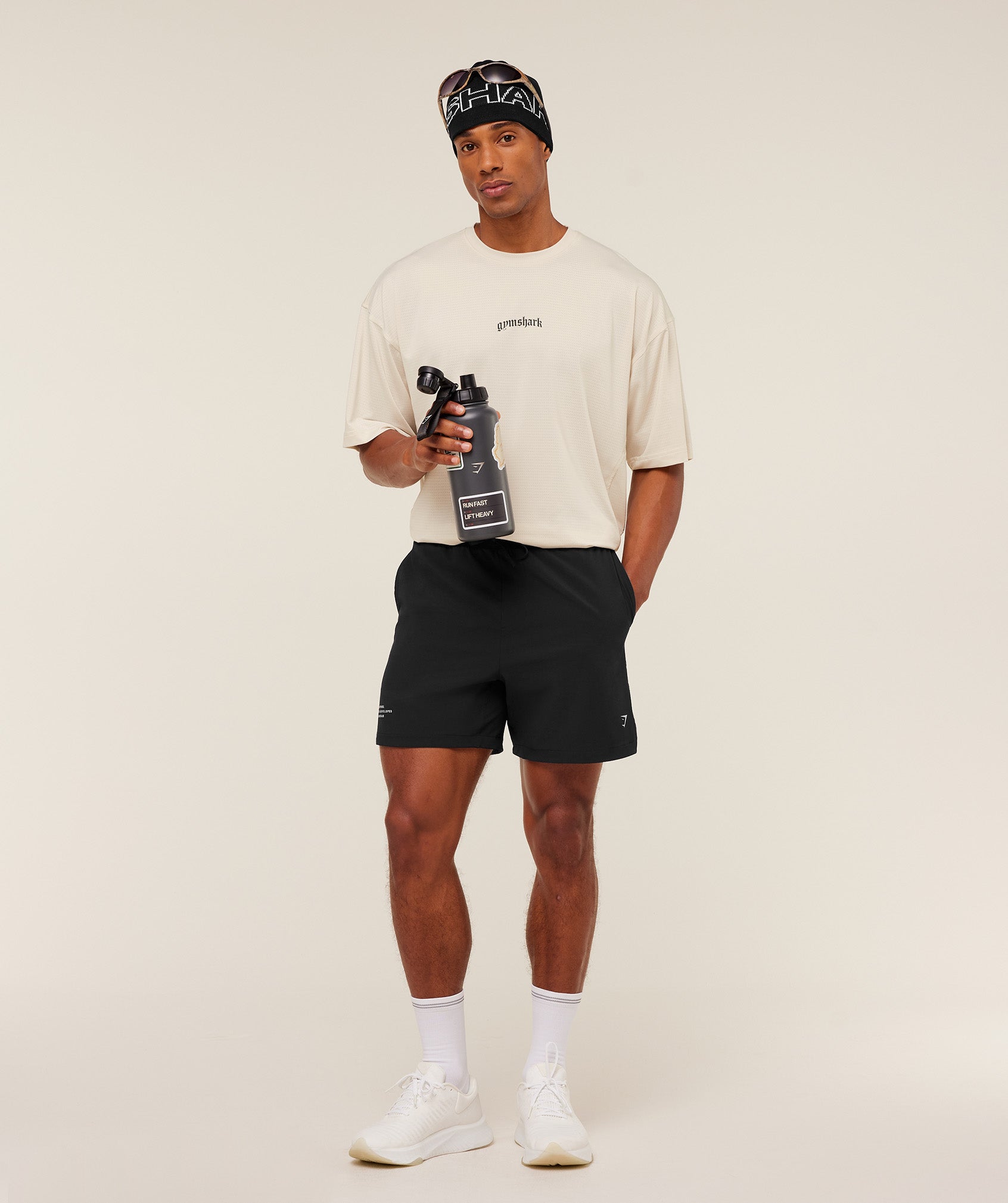 Gymshark Tactical Oversized T-Shirt Oat White