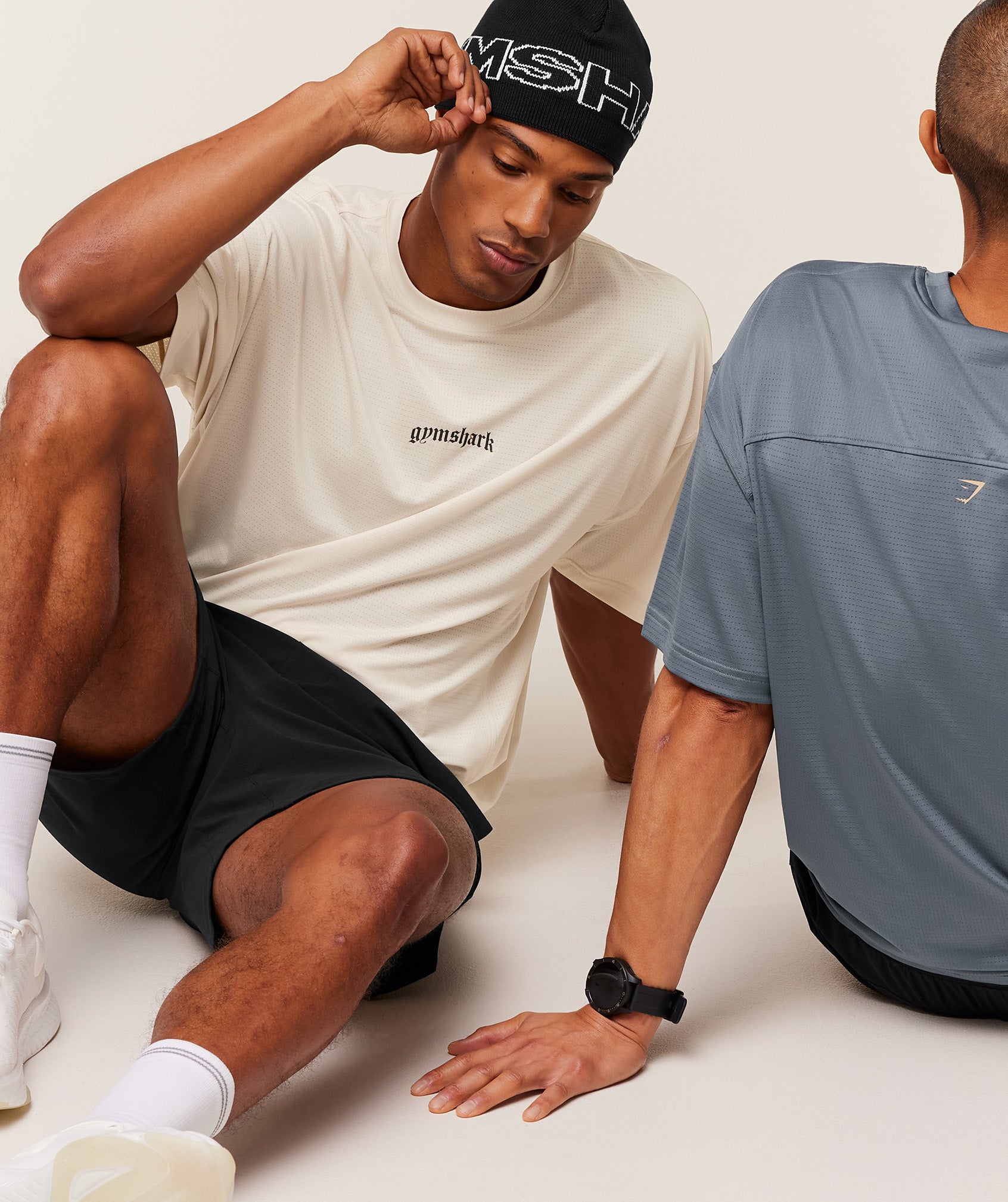 Gymshark Tactical Oversized T-Shirt Oat White