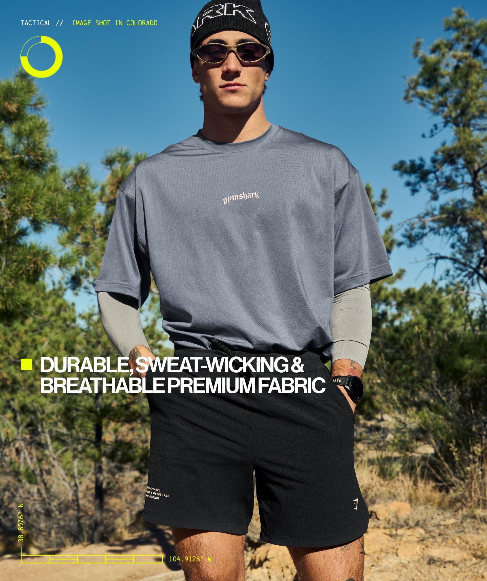 Gymshark Tactical Oversized T-Shirt Iron Blue