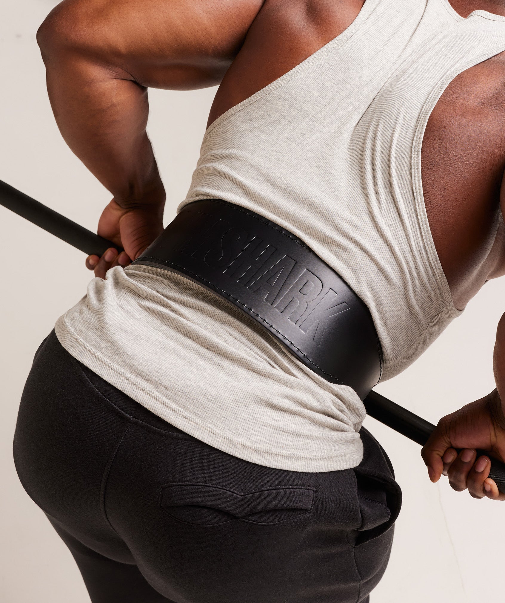 Gymshark Tapered Double Prong Lifting Belt Black