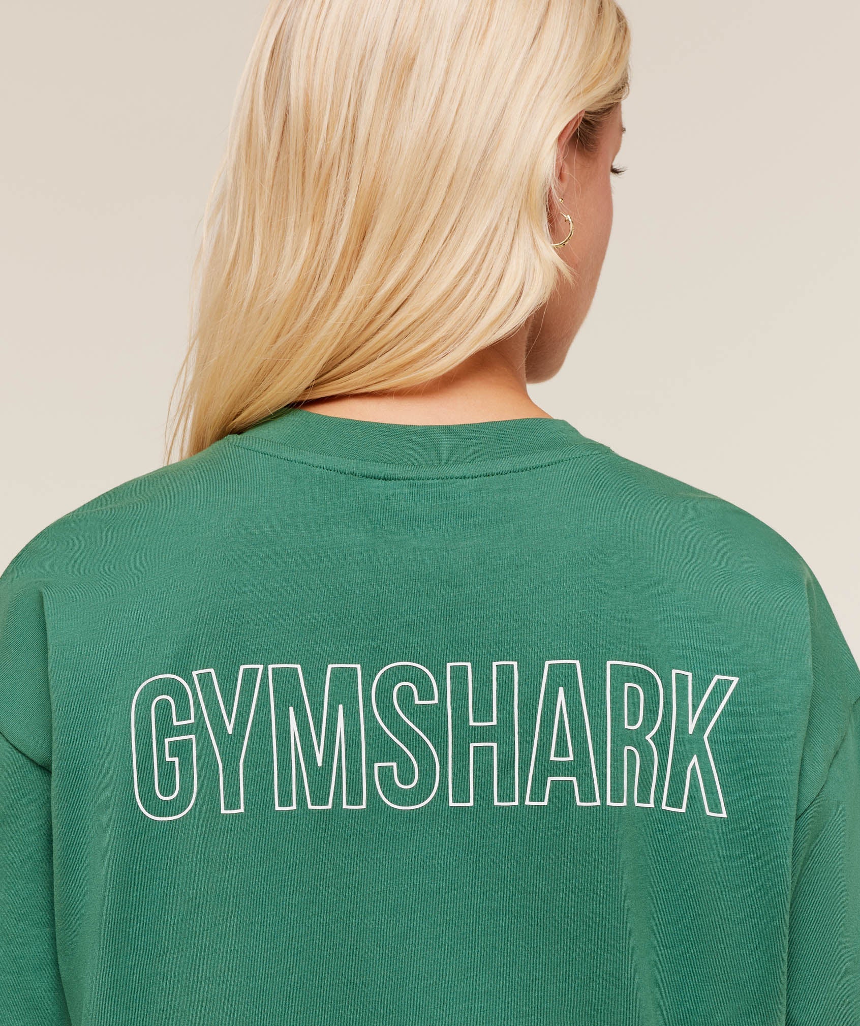 Women's Gymshark Trace Graphic Oversized T-Shirt Lift Green