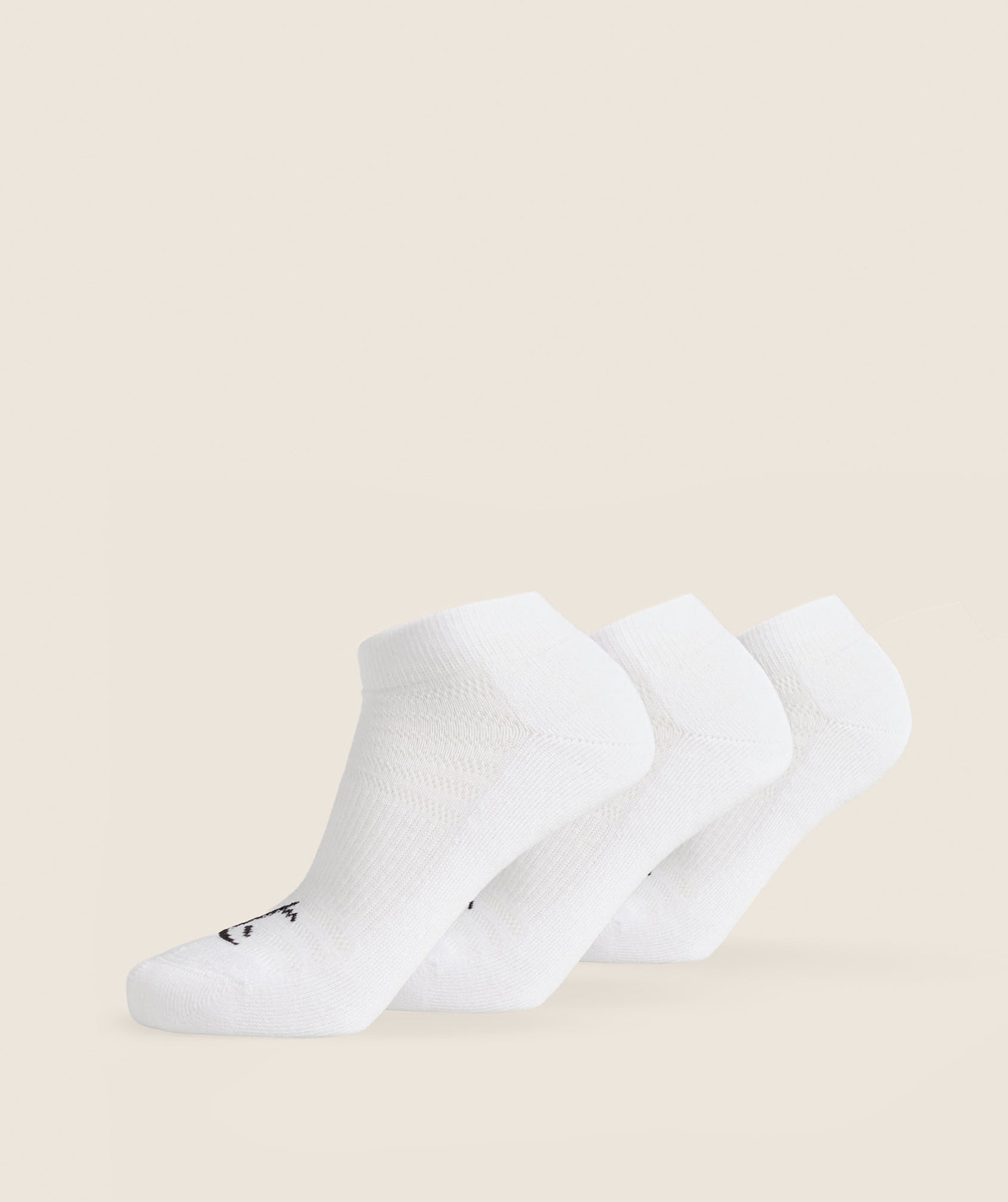 Gymshark Trainer Socks 3Pk White