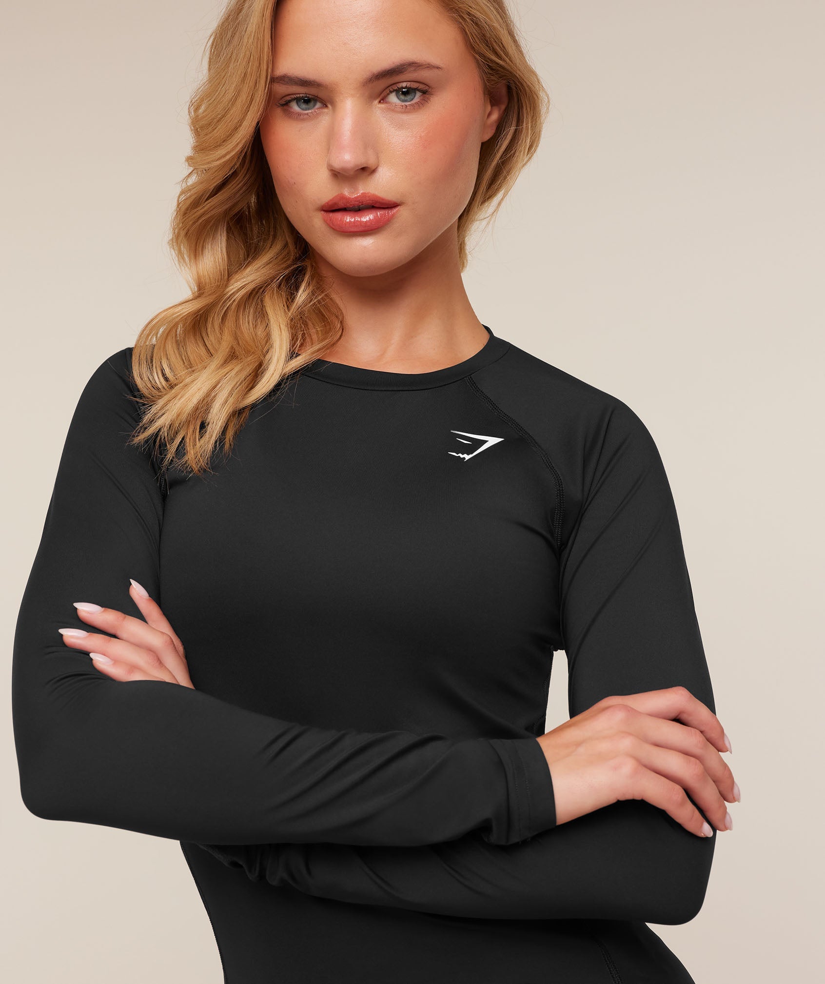 Women's Gymshark Training Baselayer Long Sleeve Top Black