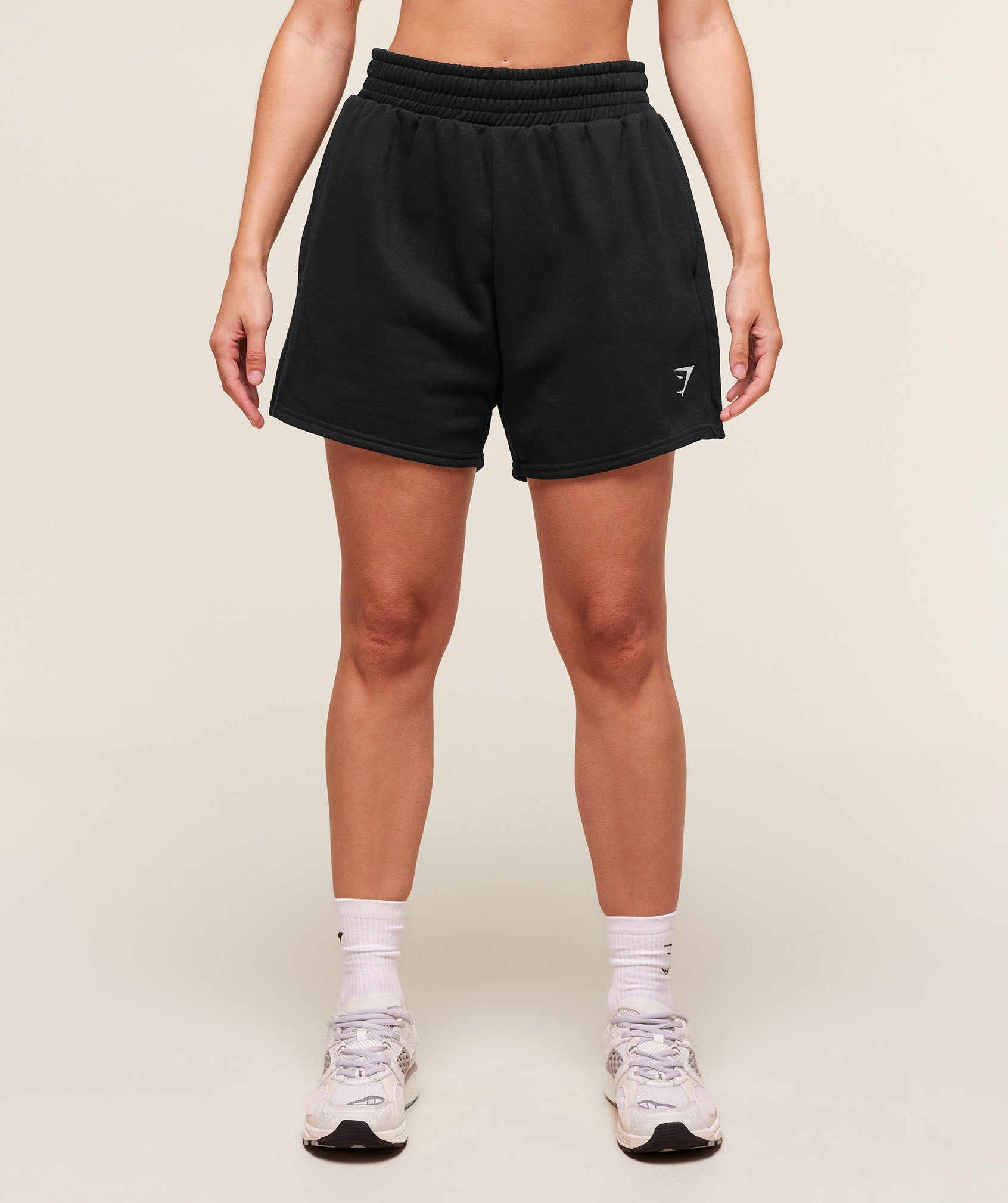 Women's Gymshark Training Fleece Shorts Black