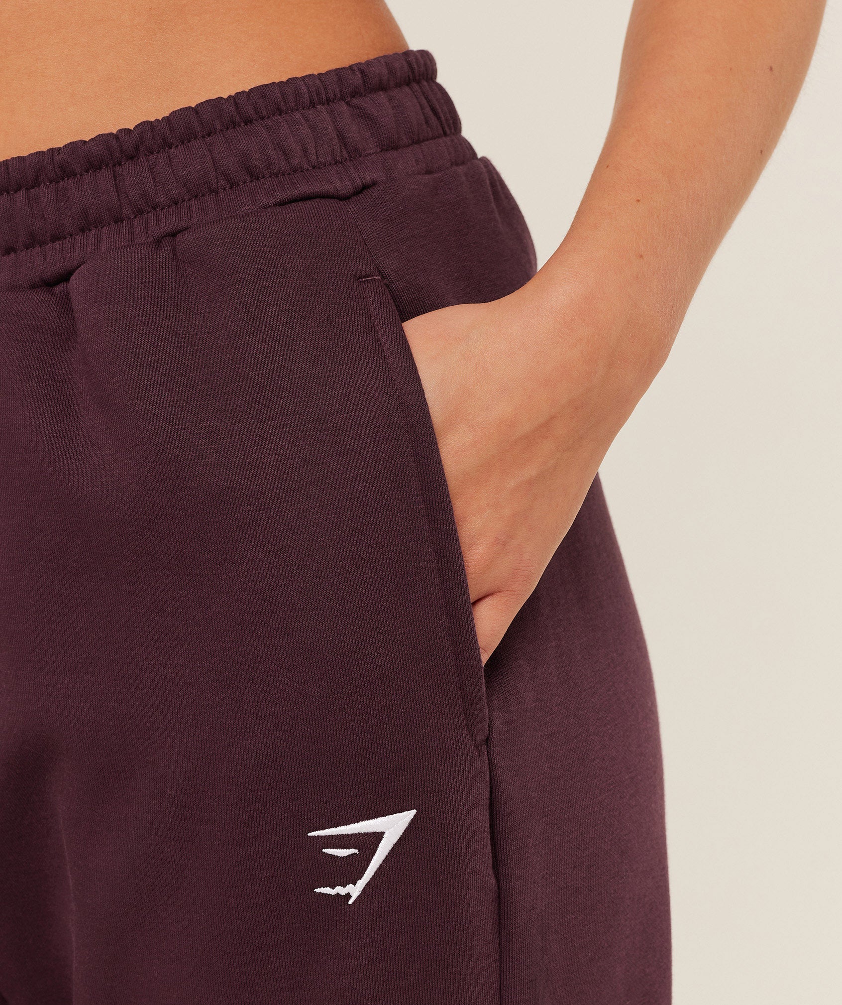 Women's Gymshark Training Fleece Straight Leg Jogger Gs Cherry Purple