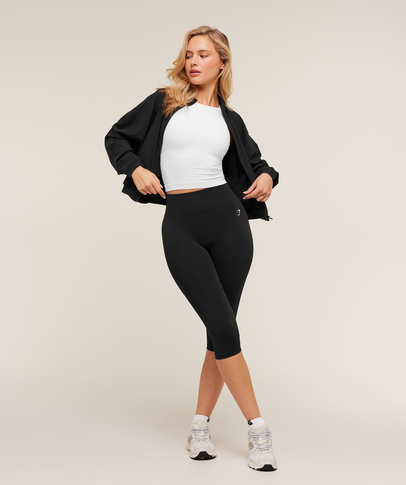 Women's Gymshark Training Everyday Woven Jacket Gs Black