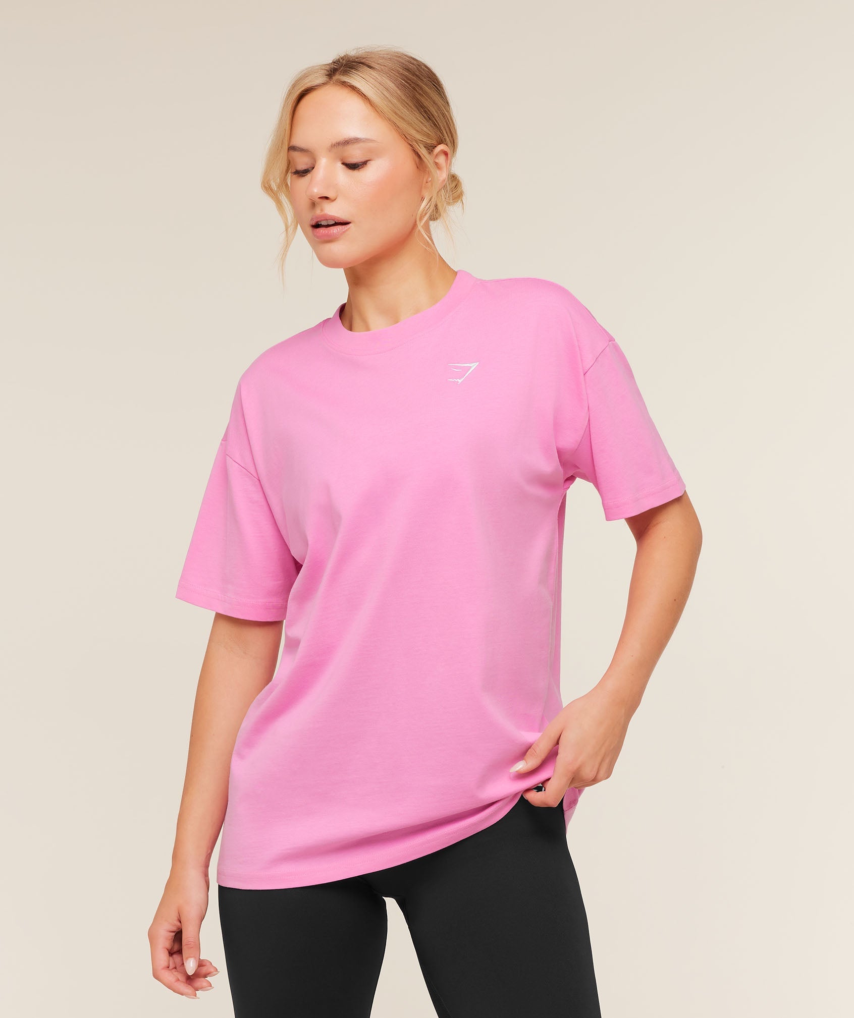 Women's Gymshark Training Oversized T-Shirt Focus Pink