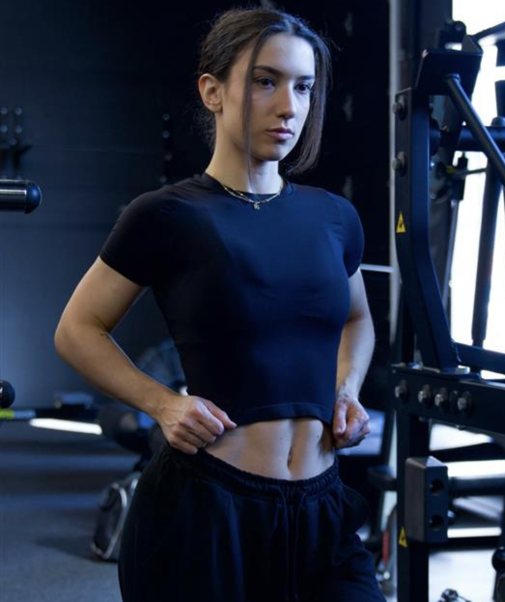 Women's Gymshark Featherform Short Sleeve T-Shirt Black