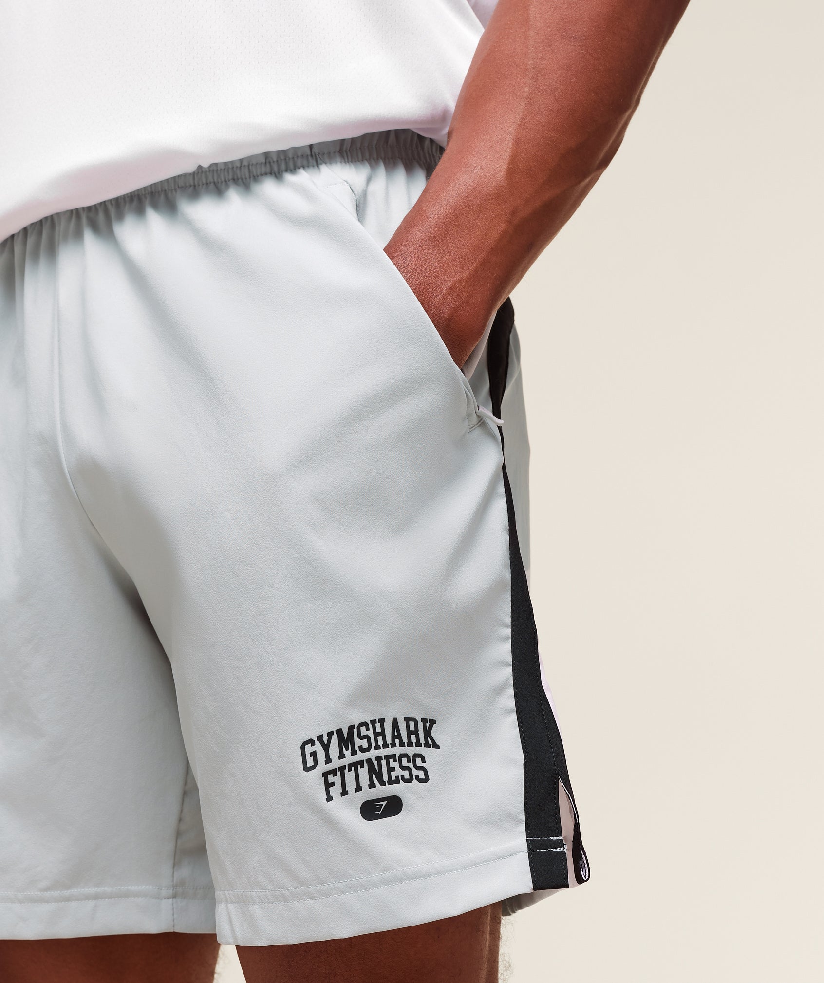 Gymshark Campus 7" Shorts Light Grey