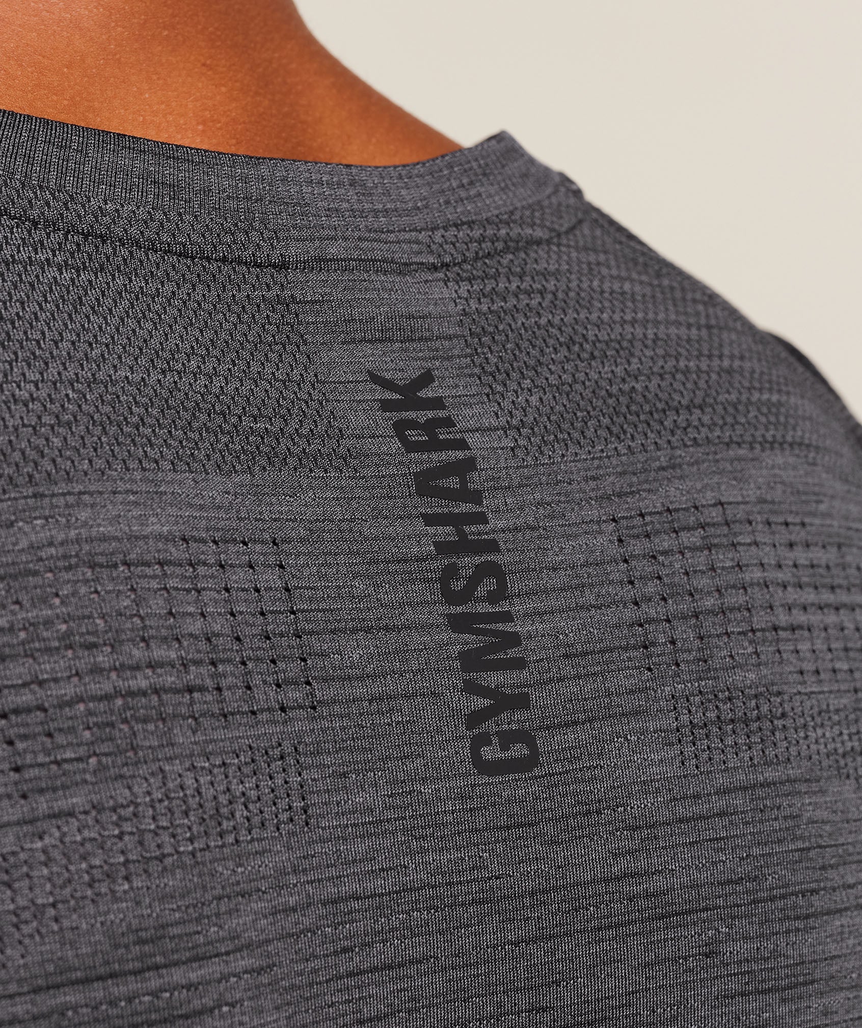 Gymshark Versatile Seamless Long Sleeve T-Shirt Dark Grey