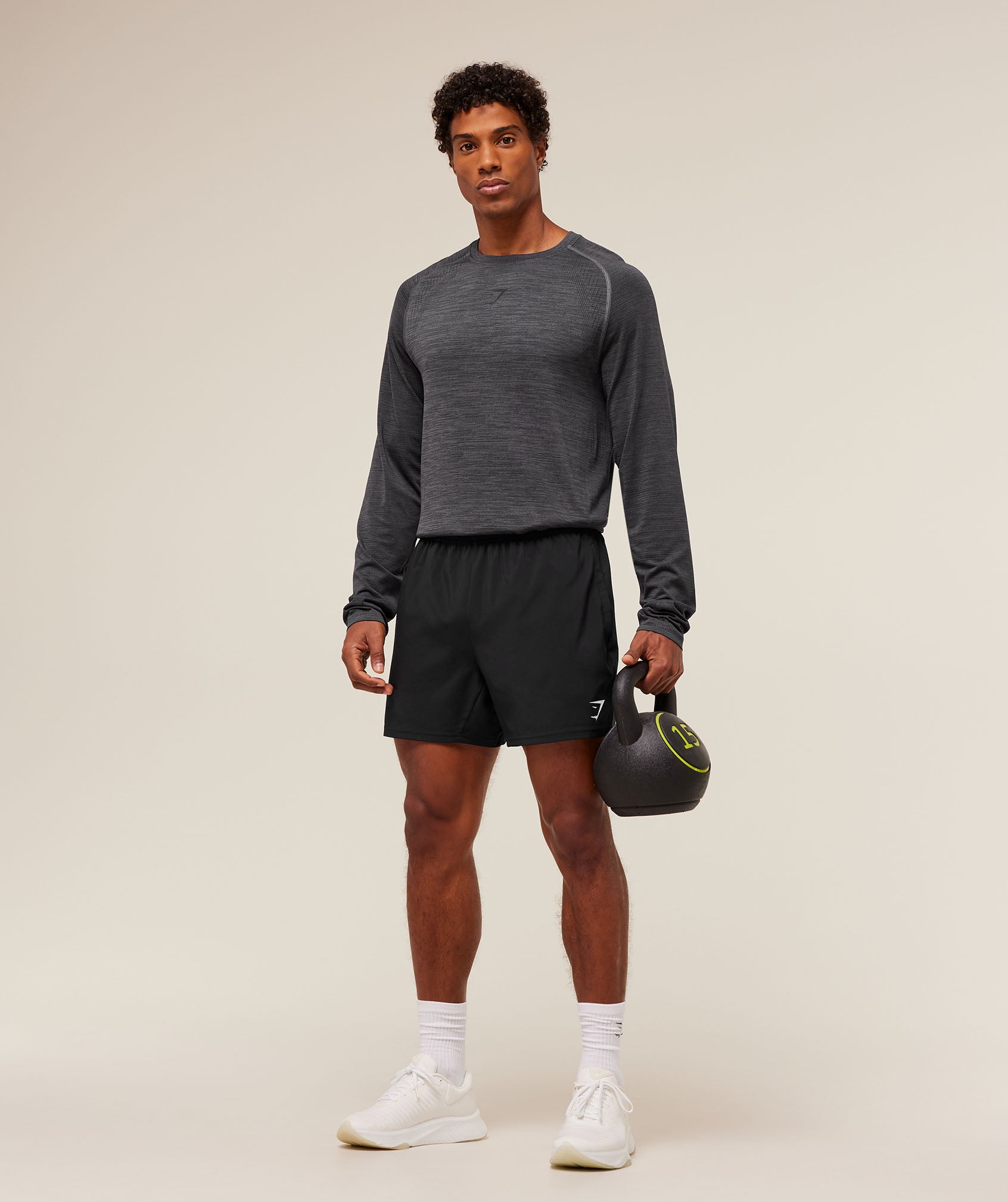 Gymshark Versatile Seamless Long Sleeve T-Shirt Dark Grey