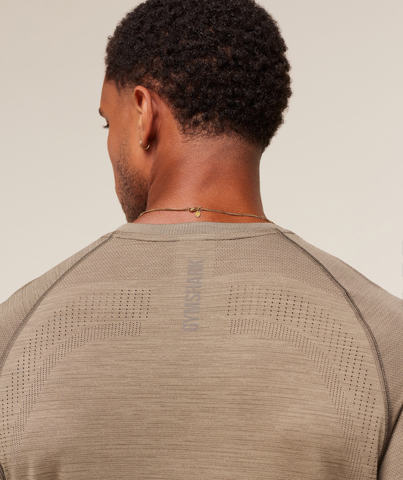 Gymshark Versatile Seamless T-Shirt Cement Brown