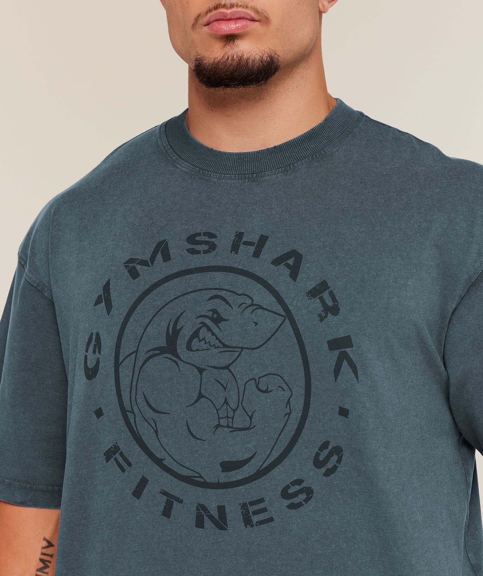 Gymshark Vintage Legacy T-Shirt Stealth Blue