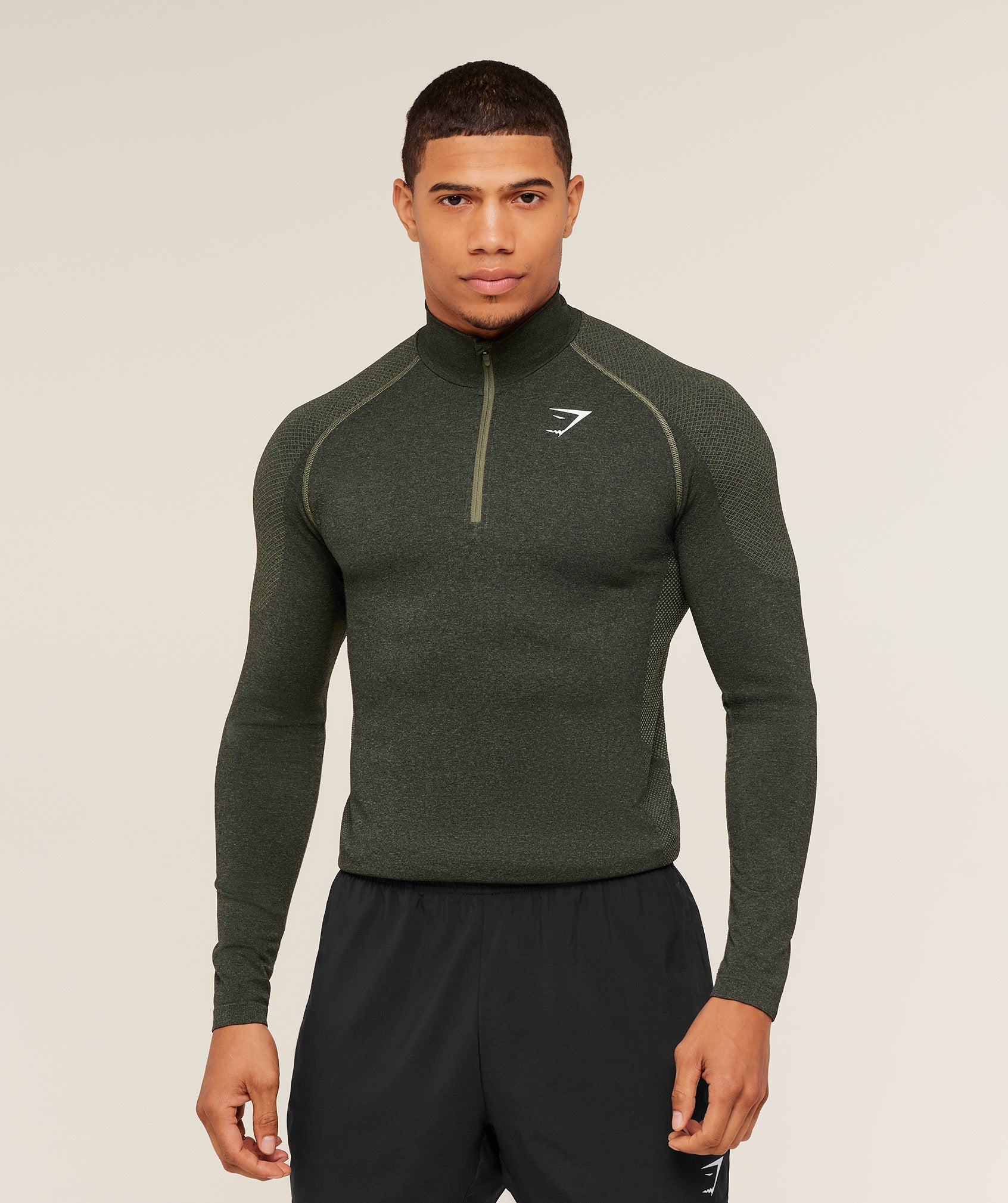 Gymshark Vital 1/4 Zip Core Olive